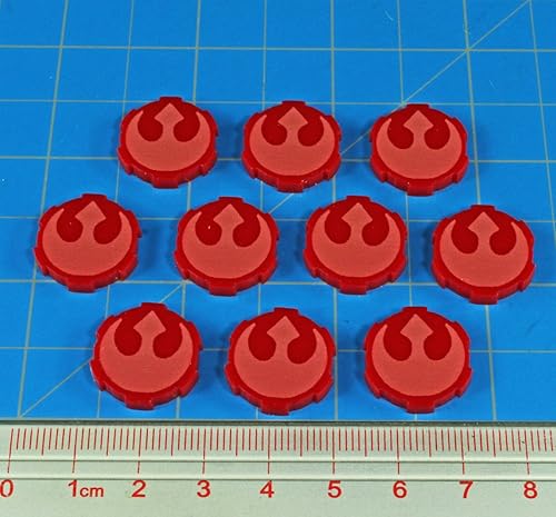 Vista 49 de LITKO Colección de actualización de tokens de juego Fichas de combate Compatible con Star Wars: Legion Pánico Supresión Daño iónico