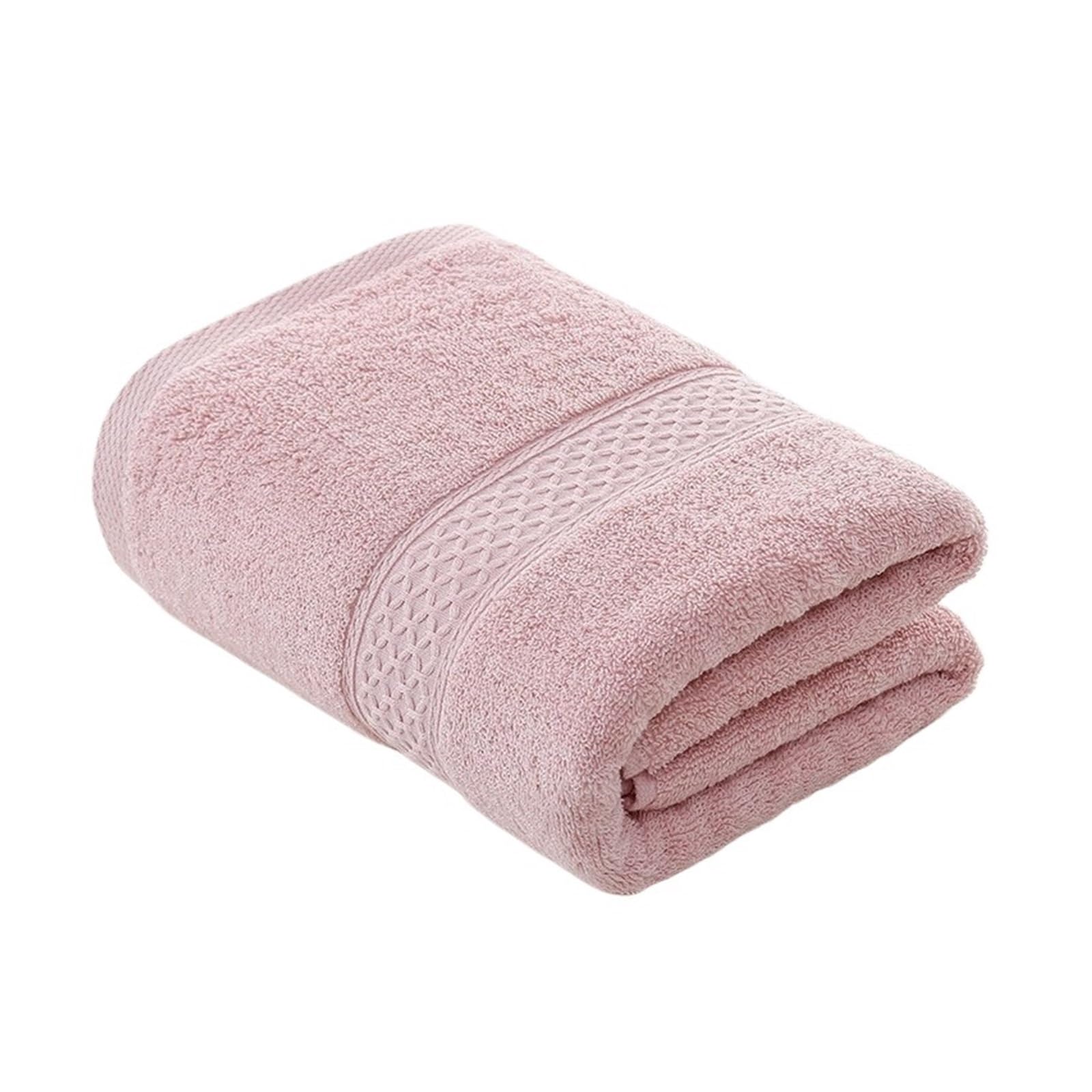 FGUJSUR Bath Towel Luxury Hand Towel, Cotton, Soft And Highly Absorbent, Face For Bathroom, Hotel And Spa, Quick Dry(Pink)