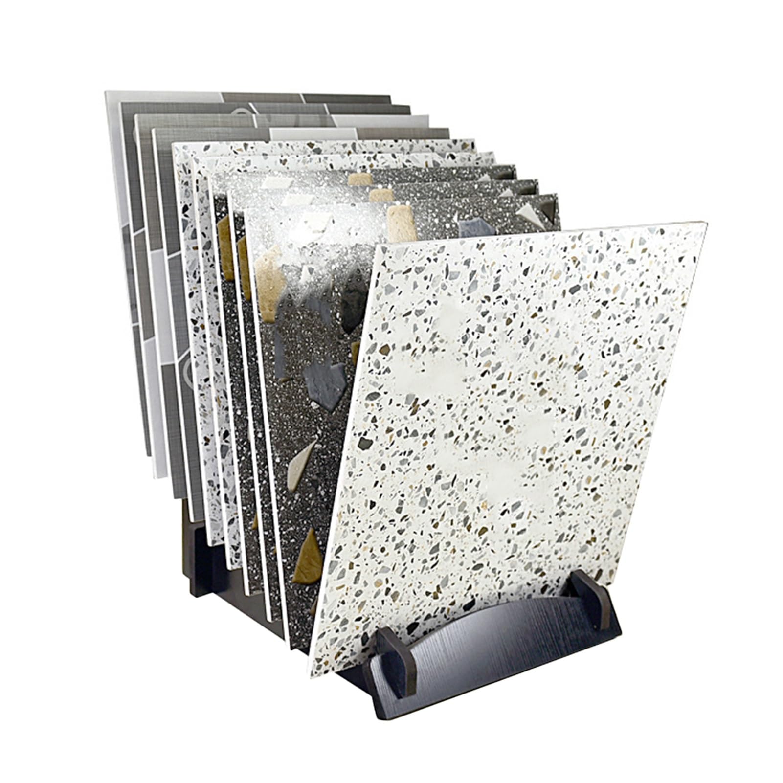 Amazon.co.jp: タイルサンプル展示ブース、12層展示タイルサンプル収納