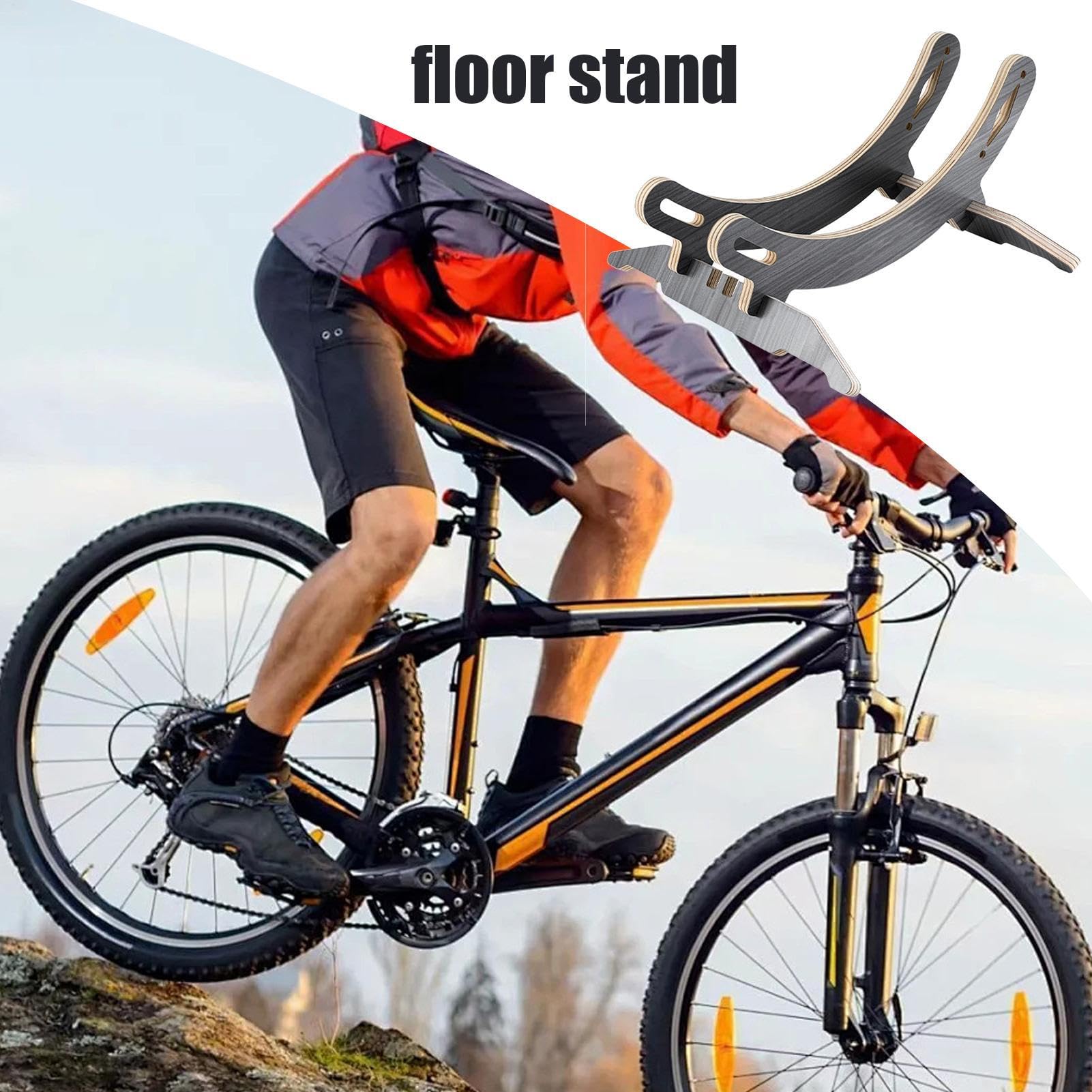 Supporto per mountain bike – Supporto portatile regolabile | Supporto per bici da strada, per mountain bike, biciclette, piloti, pavimento interno, appartamento, garage, cortile, balcone