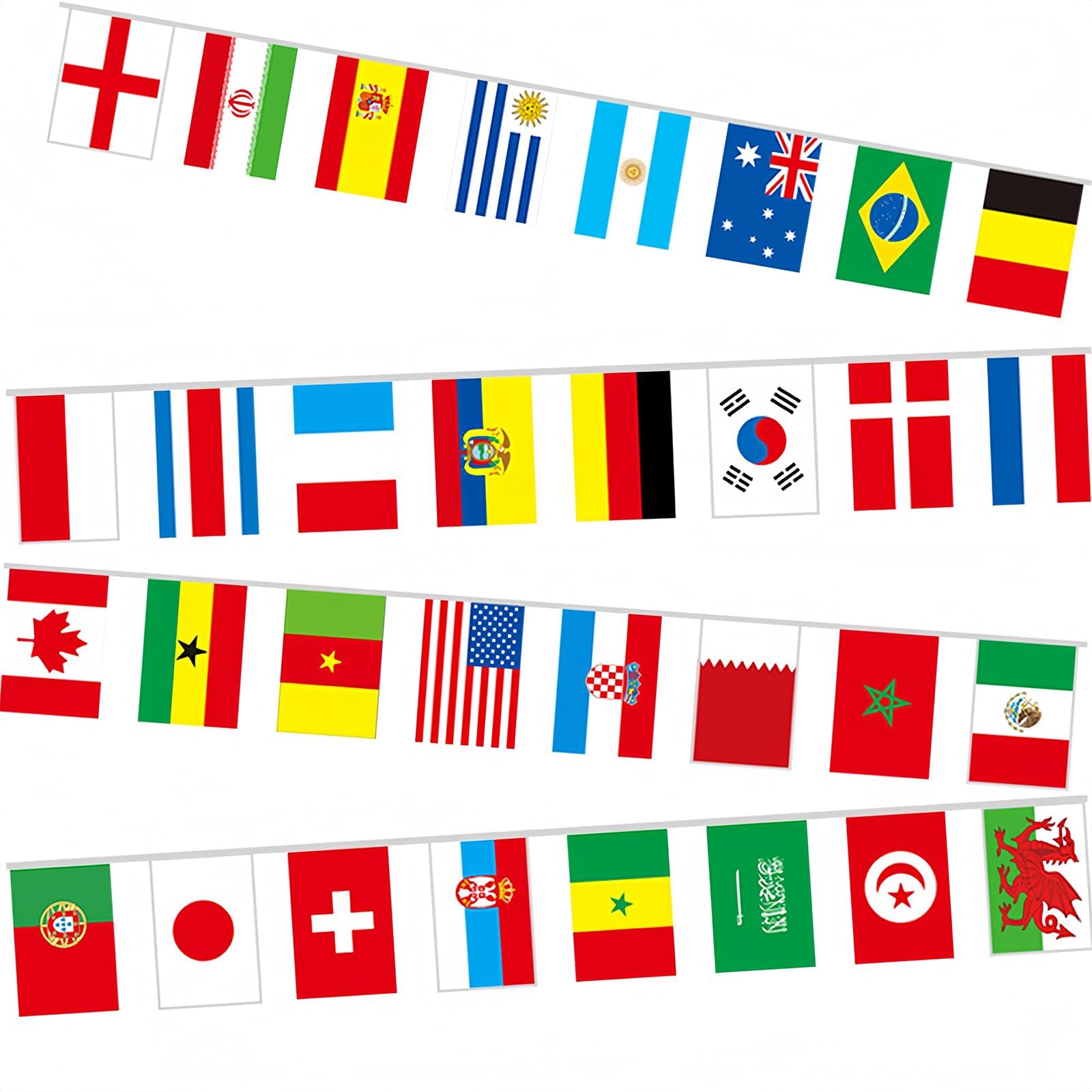 Flags Of The World, World Cup Football 32 Flags Around The Worlds Decorations, Worlds Cup 2026 Merchandise Cups Suitable For Party And Garden Decoration 14cmΓ12cm