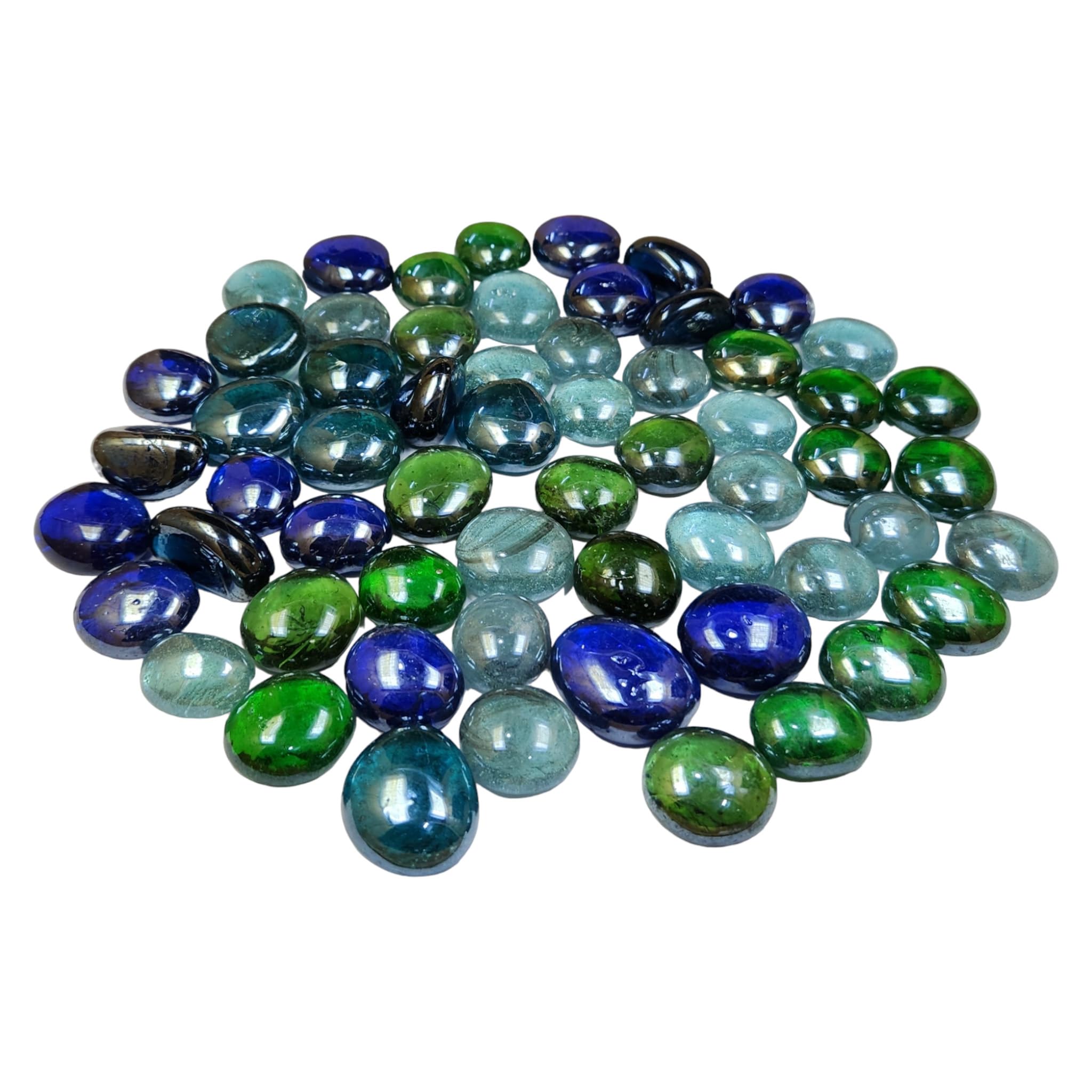 910 Gram Glass Pebbles for Plant Pots Indoor - Aquarium Pebbles for Decoration - Pebbles for Aquarium - Pebbles for Indoor Plants - Pebbles Stones for Garden Fish Tank Craft - 1.5 to 2.5 cm-image-22