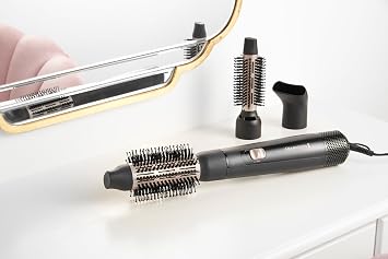 فرشاة الهواء الساخن Remington AS7300 [تتضمن 3 ملحقات: فرشاة مقاس 25 مم و38 مم، ورأس تصفيف] ومستويان للتدفئة والمروحة