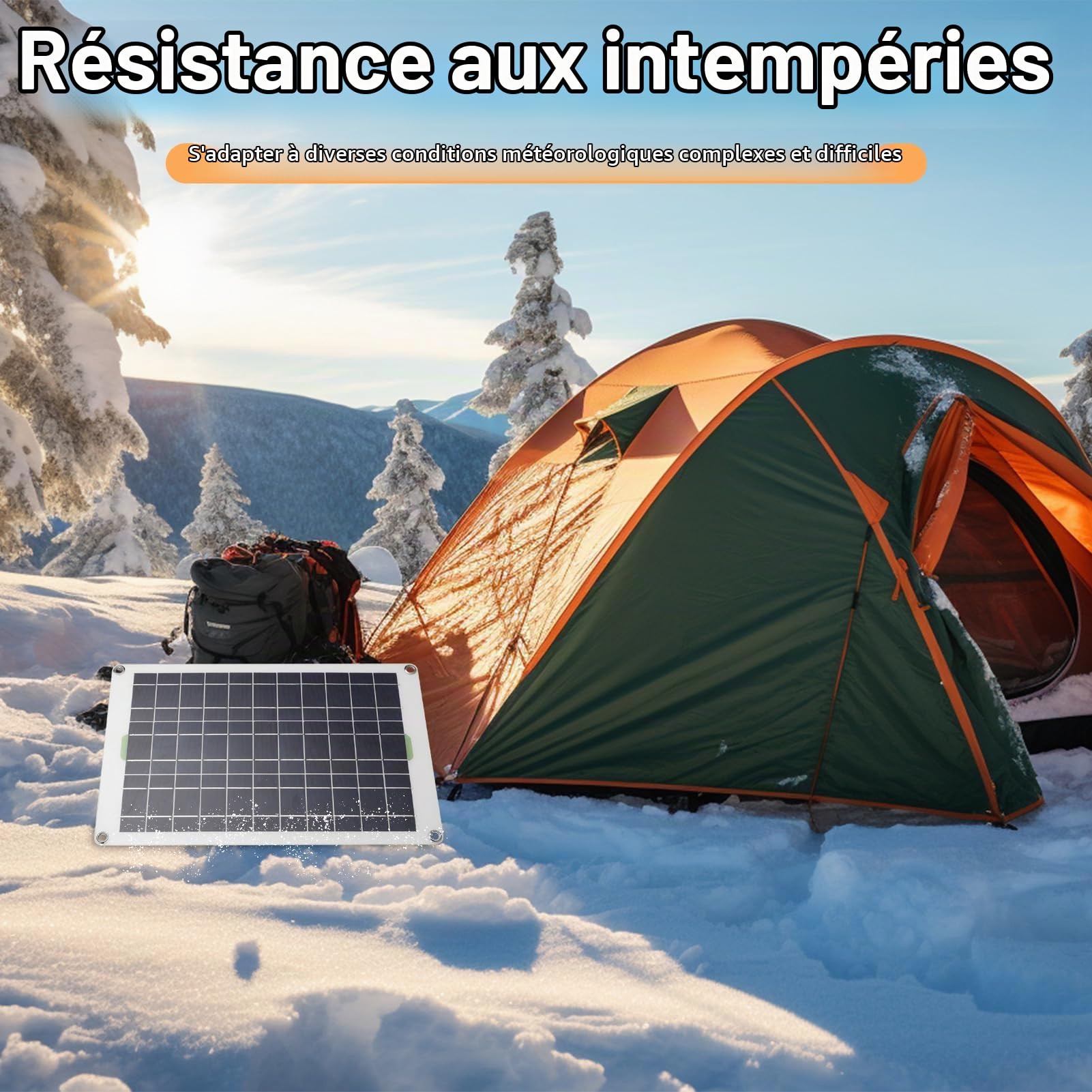 HERCHR Chargeur De Batterie Solaire 50W 30a, Panneau Solaire De Contrôleur De Chargeur De Panneau Solaire 12V 24V pour Camion De Remorque De Camping-Car Marin De Bateau De Voiture