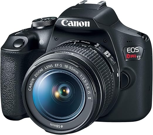 Canon EOS Rebel T7 DSLR Camera with 18-55mm Lens (Black)