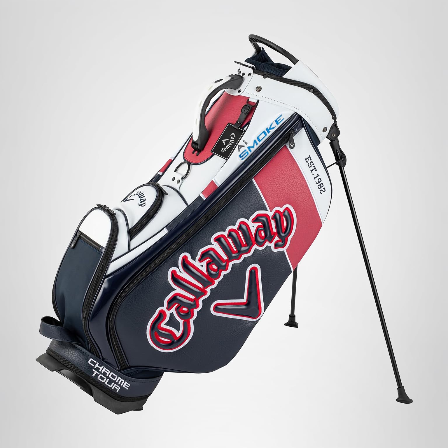 Amazon | キャロウェイ(Callaway) キャディバッグ STN TOUR WHT/NVY