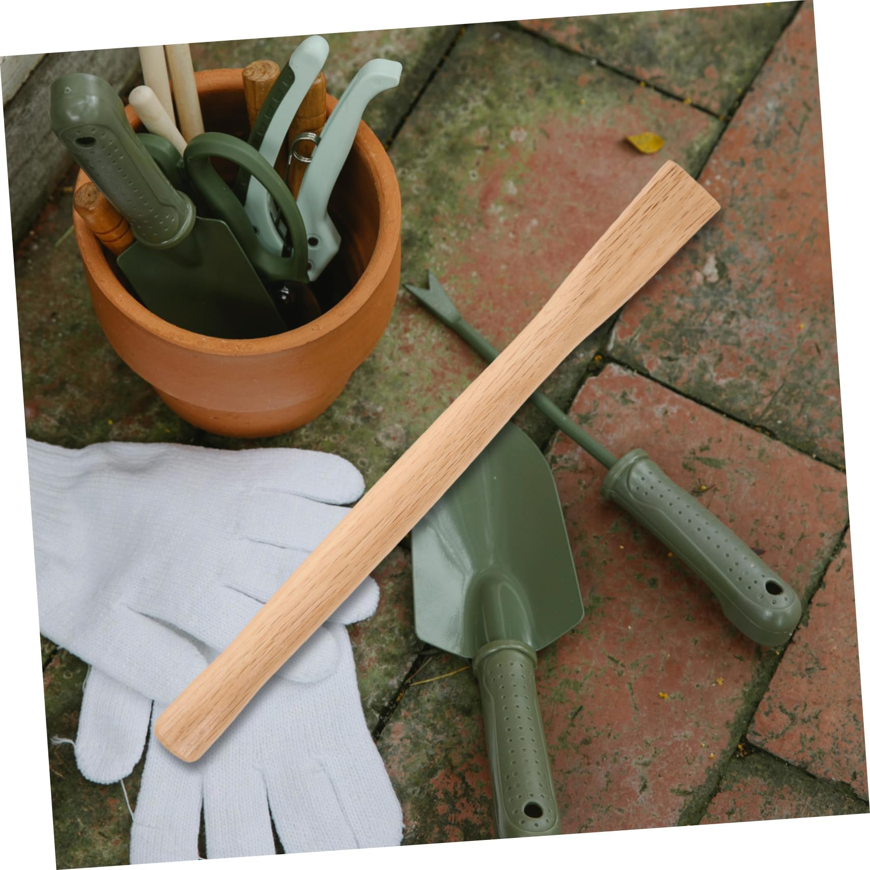 Toddmomy 5pcs Wooden Hoe Handle Replacement for Hoe Handles Easy to Install Long-Lasting Tool Handle for Construction Workers