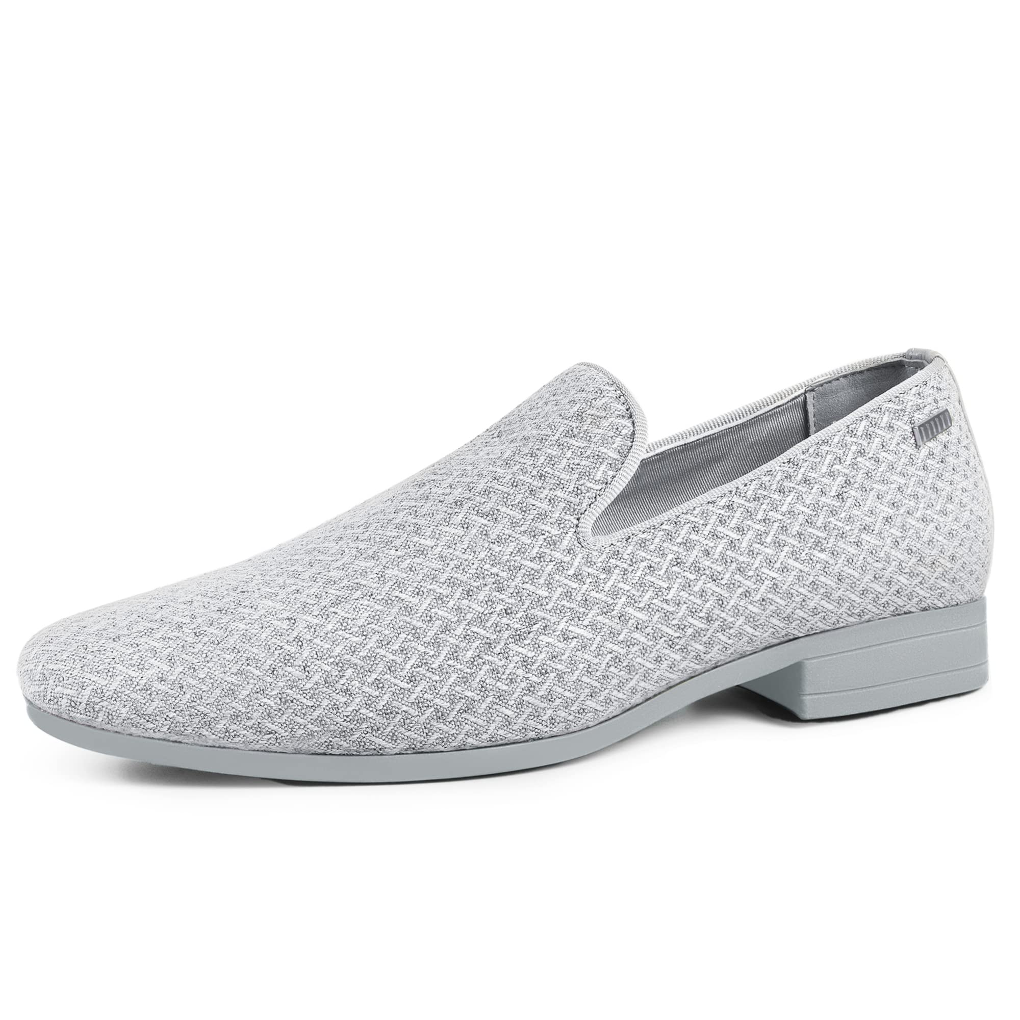 ALLY UNION MAKE FORCE Mens Loafers Dress Slip on Party Wedding Penny Smoking Shoes