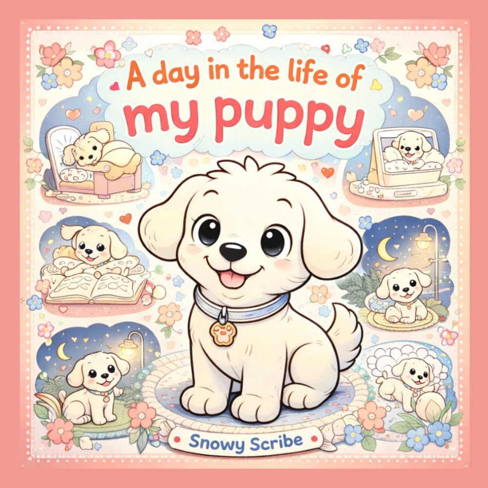 A day in the life of my puppy: Puppy Coloring Book