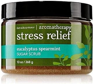 Bath & Body Works Eucalyptus Spearmint Stress Relief Sugar Body Scrub 13oz - Exfoliating Hydration & Aromatherapy Bliss