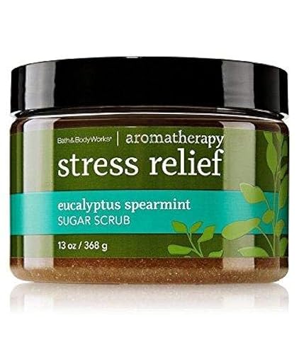 Bath & Body Works and Full Size Aromatherapy - Sugar Scrub - w/Natural Essential Oils - Stress Relief - Eucalyptus + Spearmint 13 oz