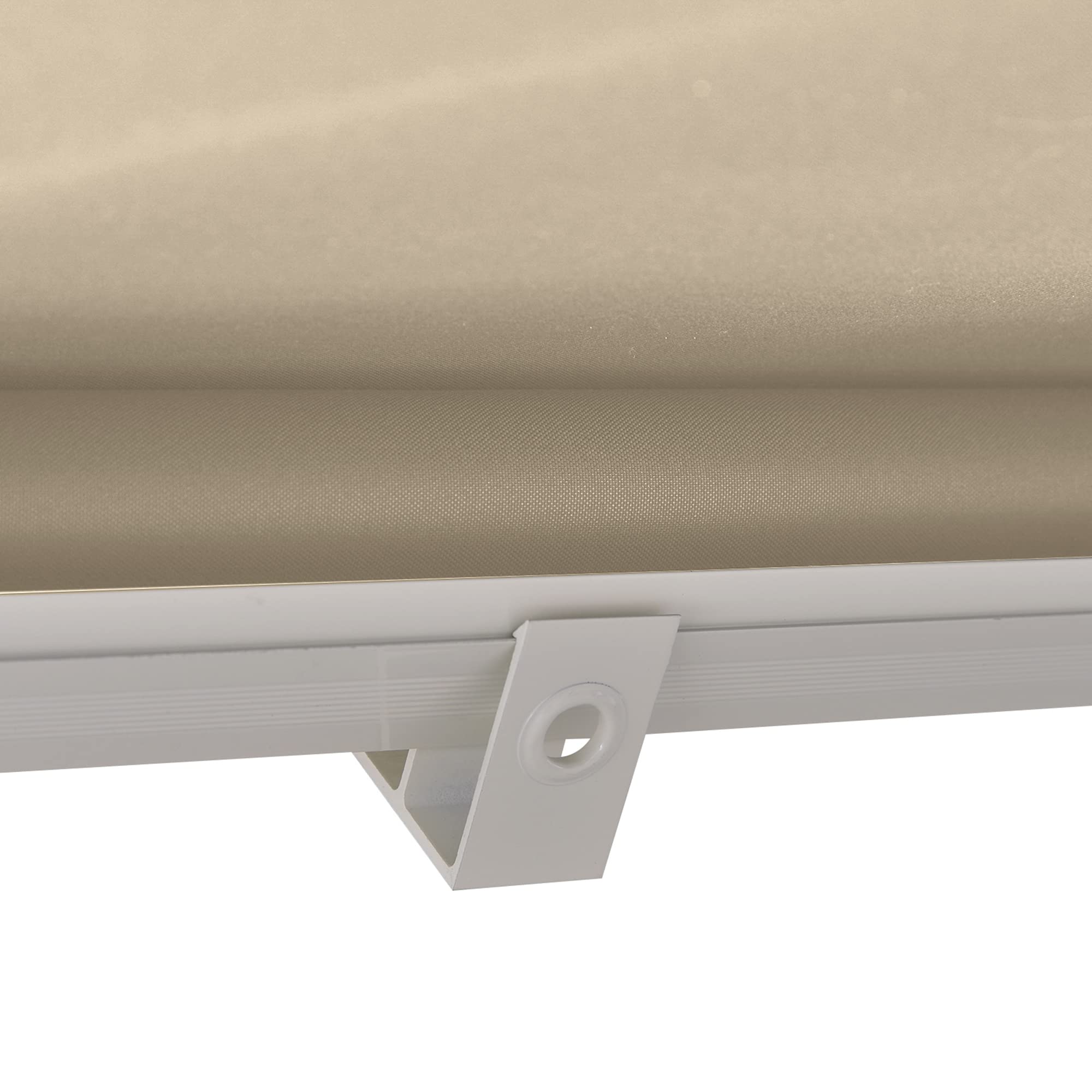 Outsunny Store banne Manuel Inclinaison réglable Aluminium Polyester imperméabilisé 70L x 180l cm Beige