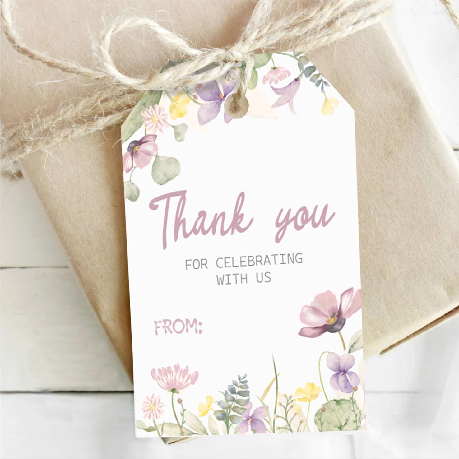 Anydesign Paquete De 36 Tarjetas De Agradecimiento Florales