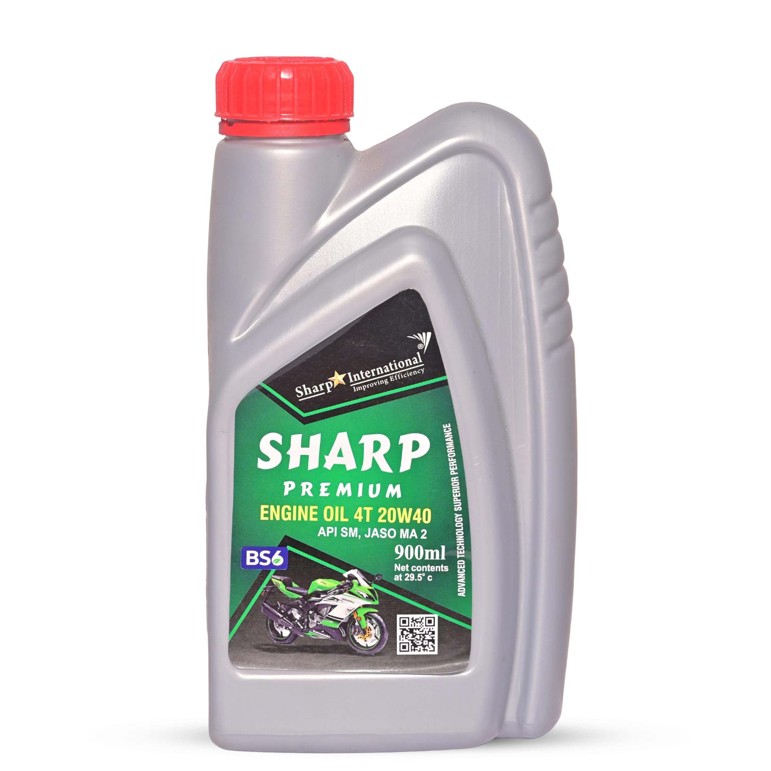 Sharp Premium Engine Oil 4T 20W40 | API SM & JASO MA2 | BS6 Compatible Motorcycle Engine Oil | Advanced Performance Lubricant | 900 ml-image-47