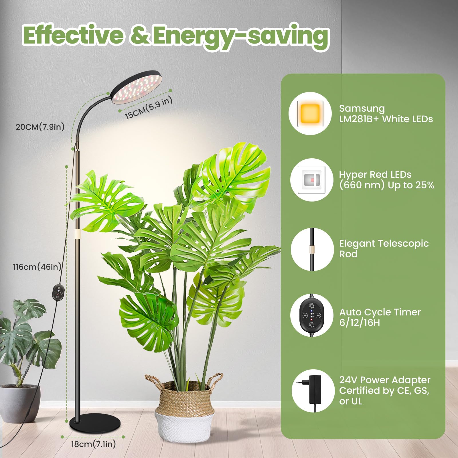Amazon.co.jp: 屋内植物用24Vグローライト、LM281B+660nm屋内栽培用