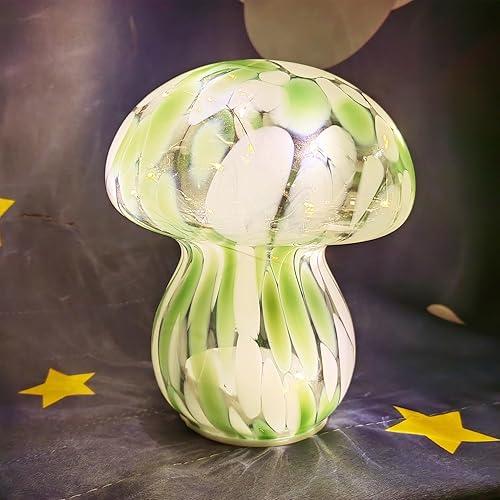 Miniatura 7 de Lámparas de mesa de hongos Luces de noche Lindas Mesita de noche de vidrio Lámparas de escritorio para Dormitorio Living Estudio (bombilla incluida)