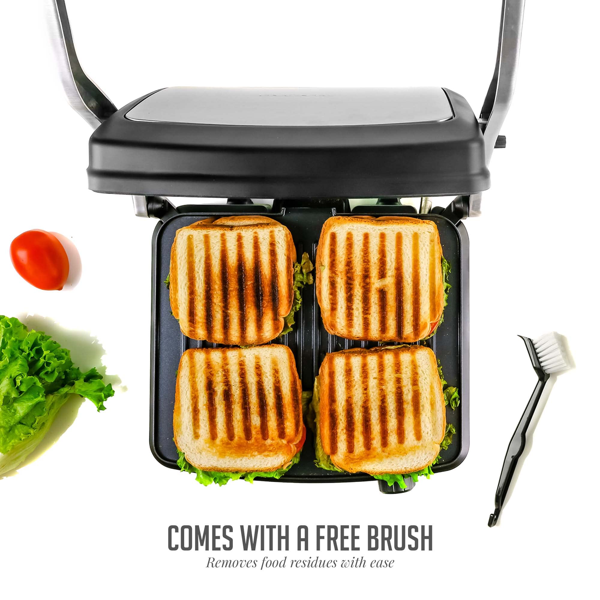 Buy Ovente Electric Panini Press Grill Bread Toaster Nonstick Double