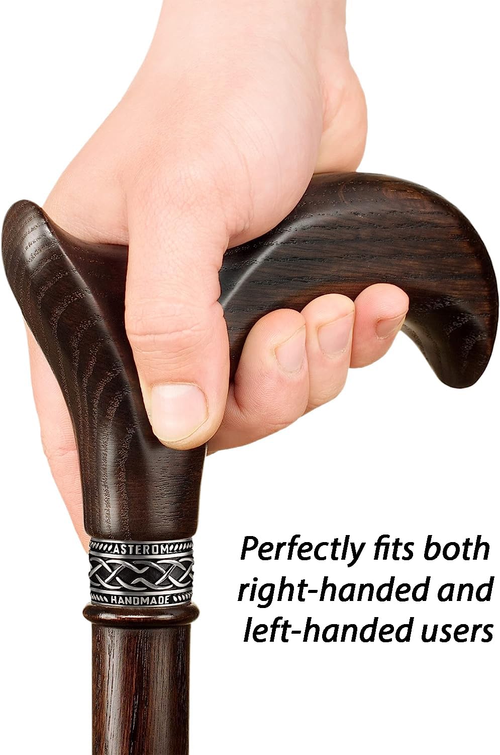 Asterom Walking Cane Handmade Ergonomic, Canes For Men