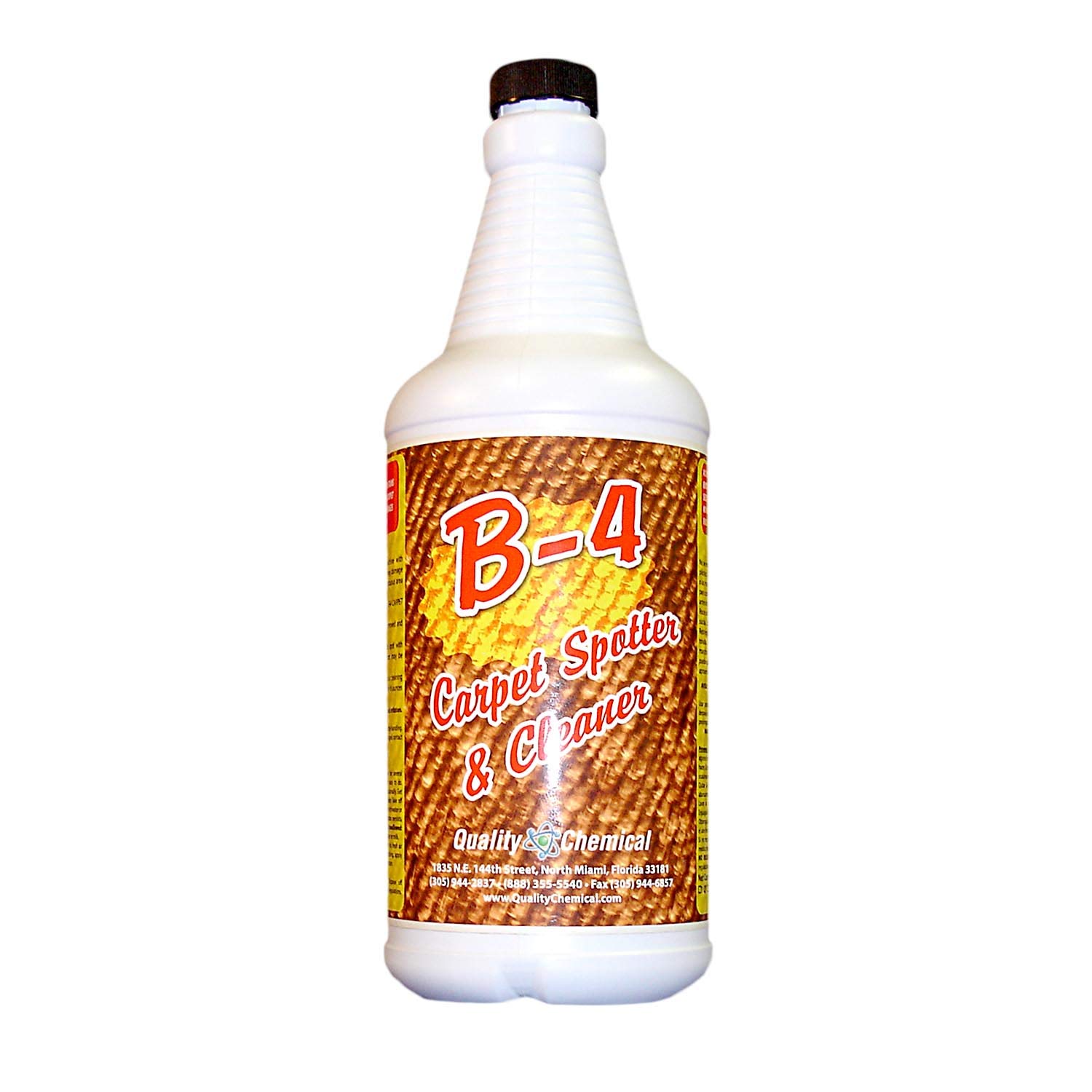 B-4 Commercial Carpet Spotter, Cleaner and Stain Remover. Wonderful citrus fragrance. No other product needed!-12 quart case