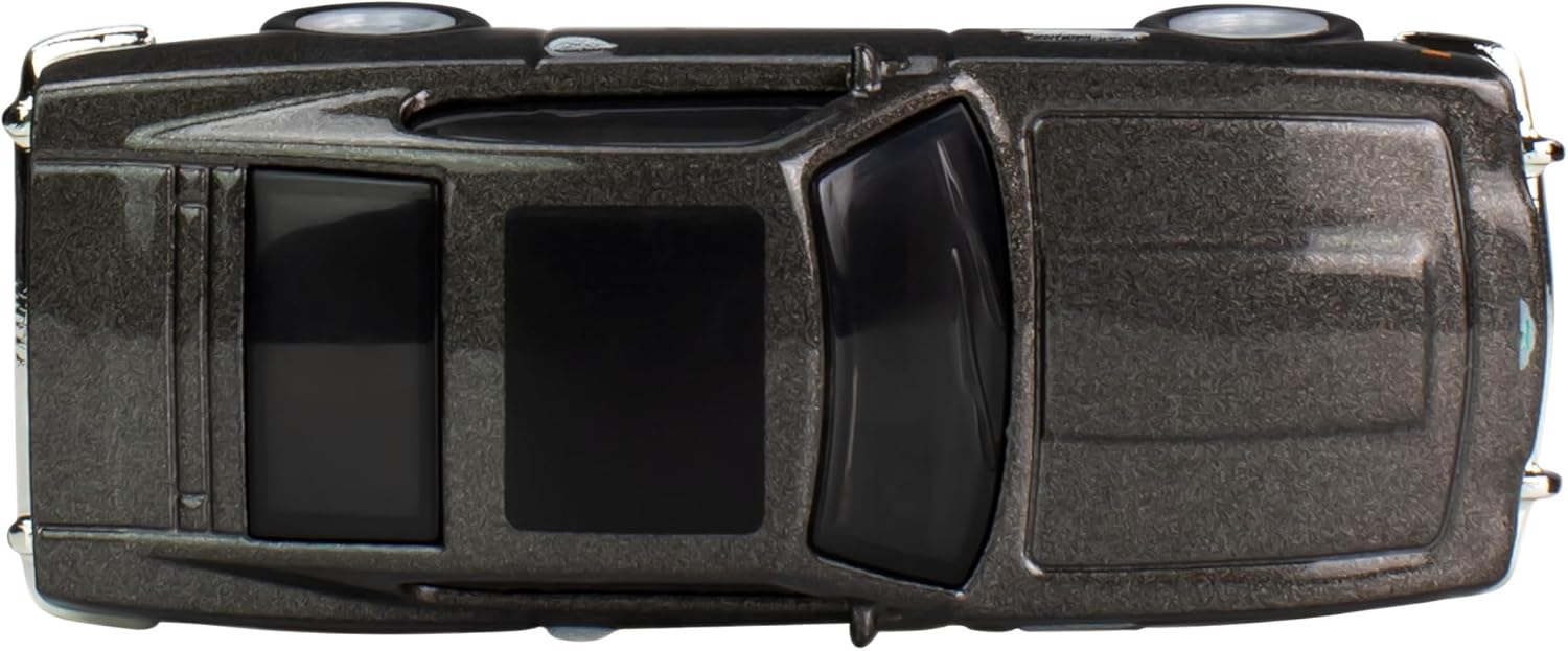 Top-down view of the Hot Wheels Aston Martin V8 die-cast model car.