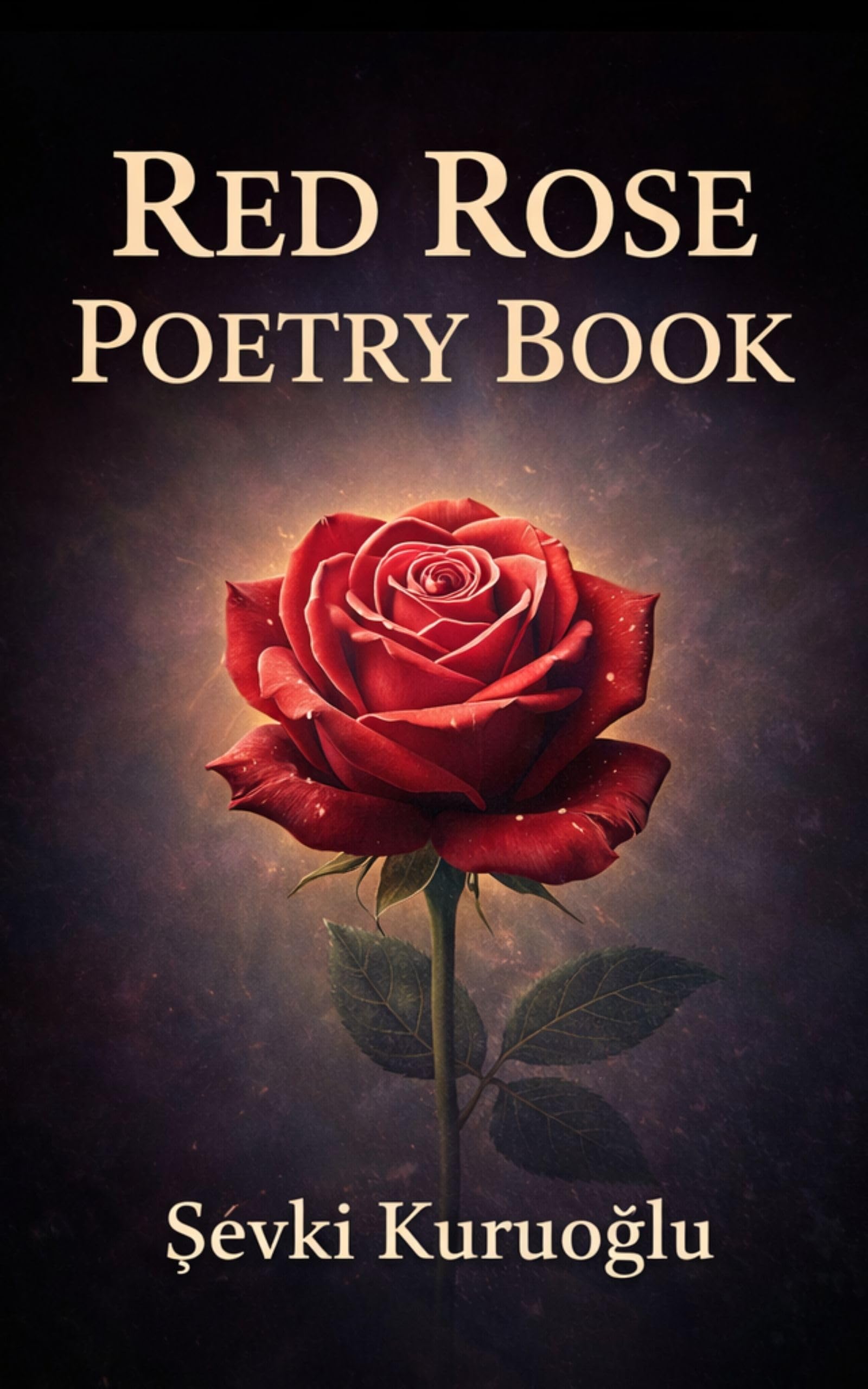 Livre de poésie Red Rose à lire avec un thé pour une soirée romantique en couple