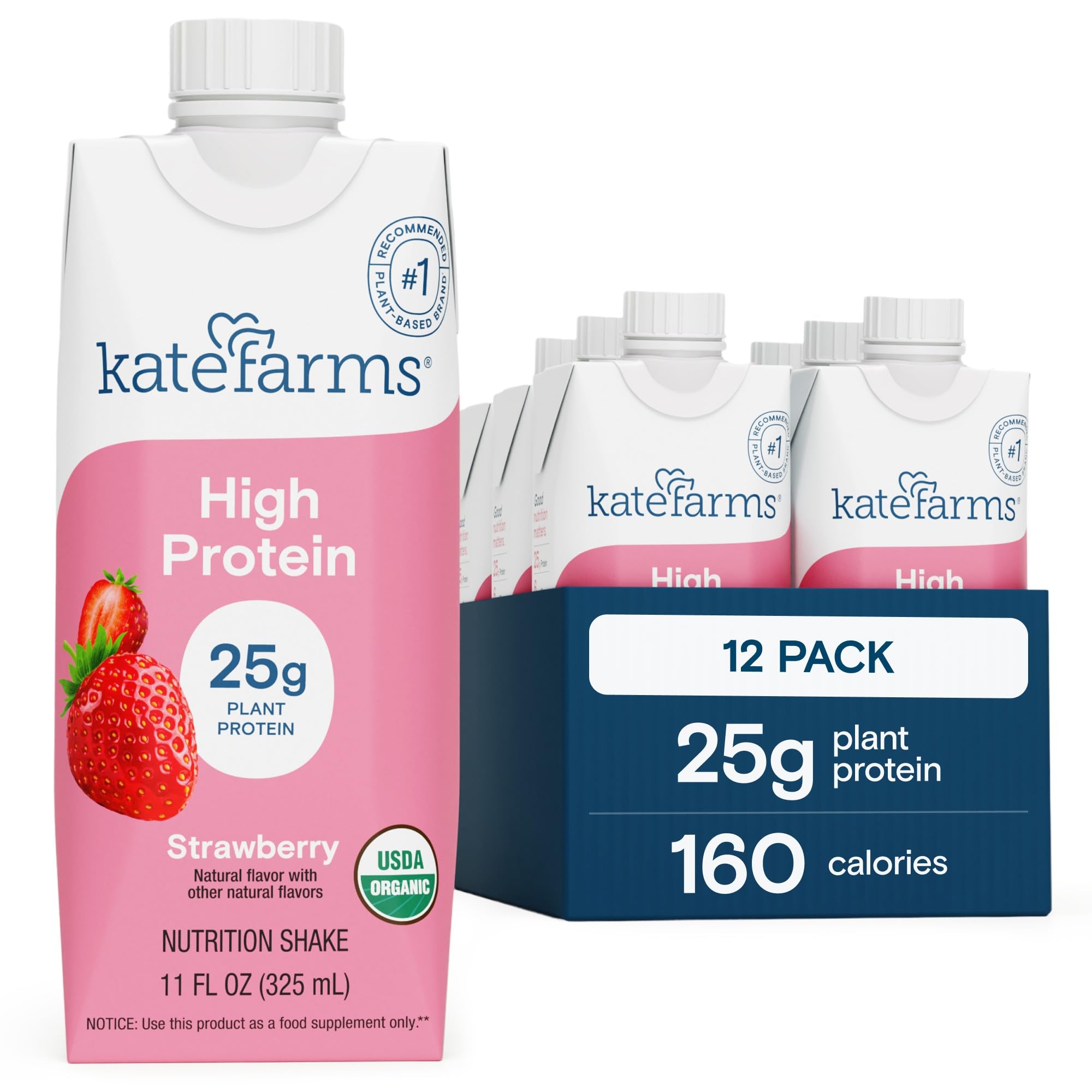 KATE FARMS Organic Strawberry Shake