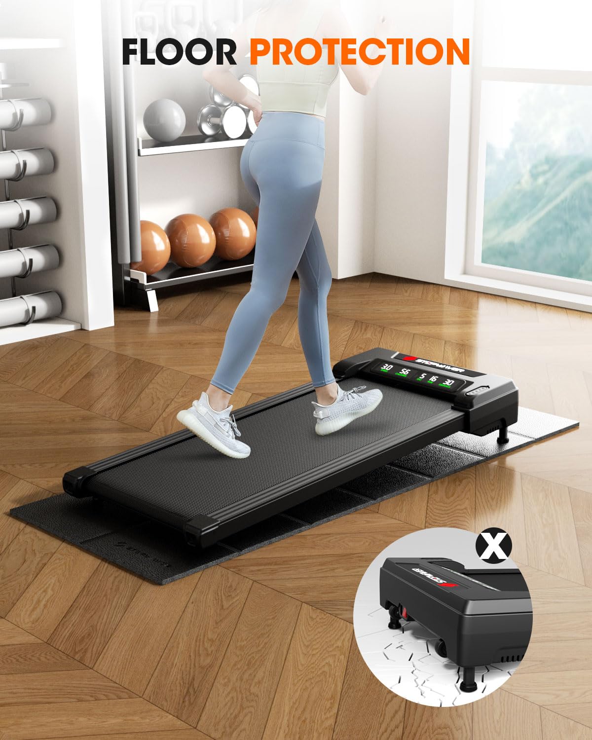 Walking Pad Treadmill Floor Protector Mat Walking Pad Mat For