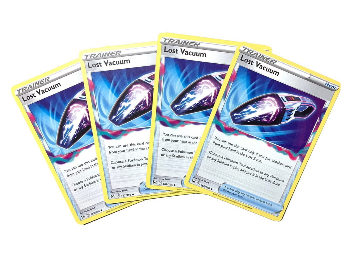 Amazon.com: Lost Vacuum 162/196 Lost Origin - 4X Pokemon Trainer Card