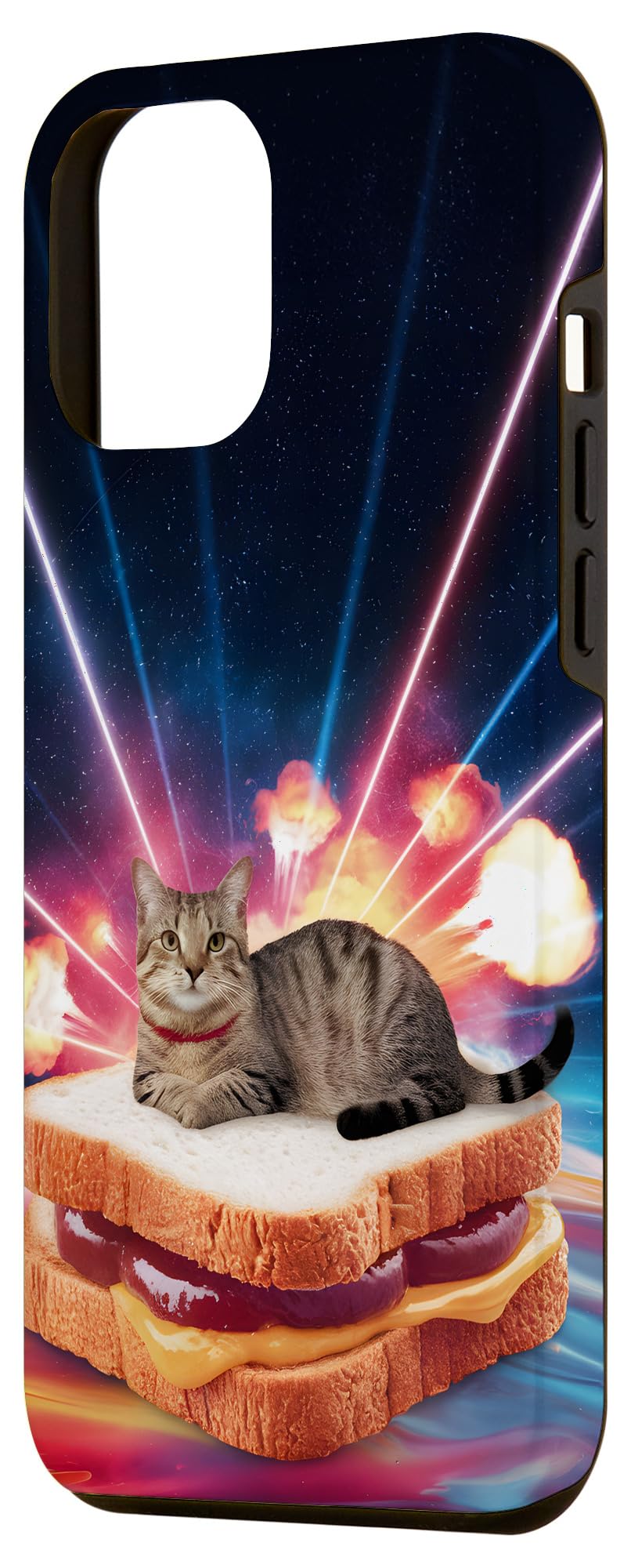 iPhone 13 Pro Max Space PB&J Cat Sandwich Case - Image 2