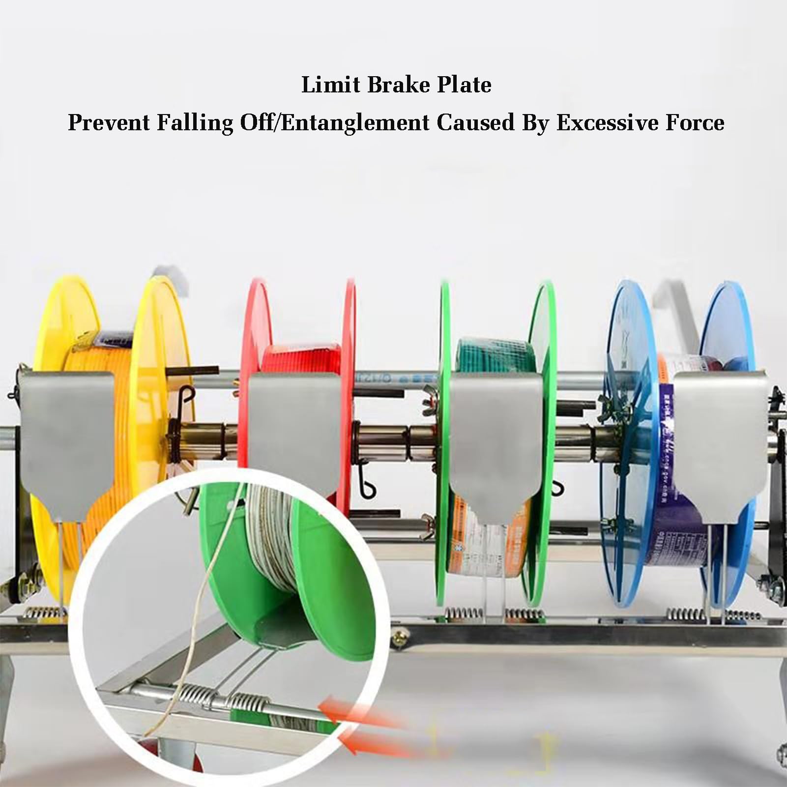 Dispensador de carretes, Estante de Alambre Plegable para carretes, Soporte de Almacenamiento de carretes de Alta Resistencia, Estante de Almacenamiento de Rollos de Cintas, para u