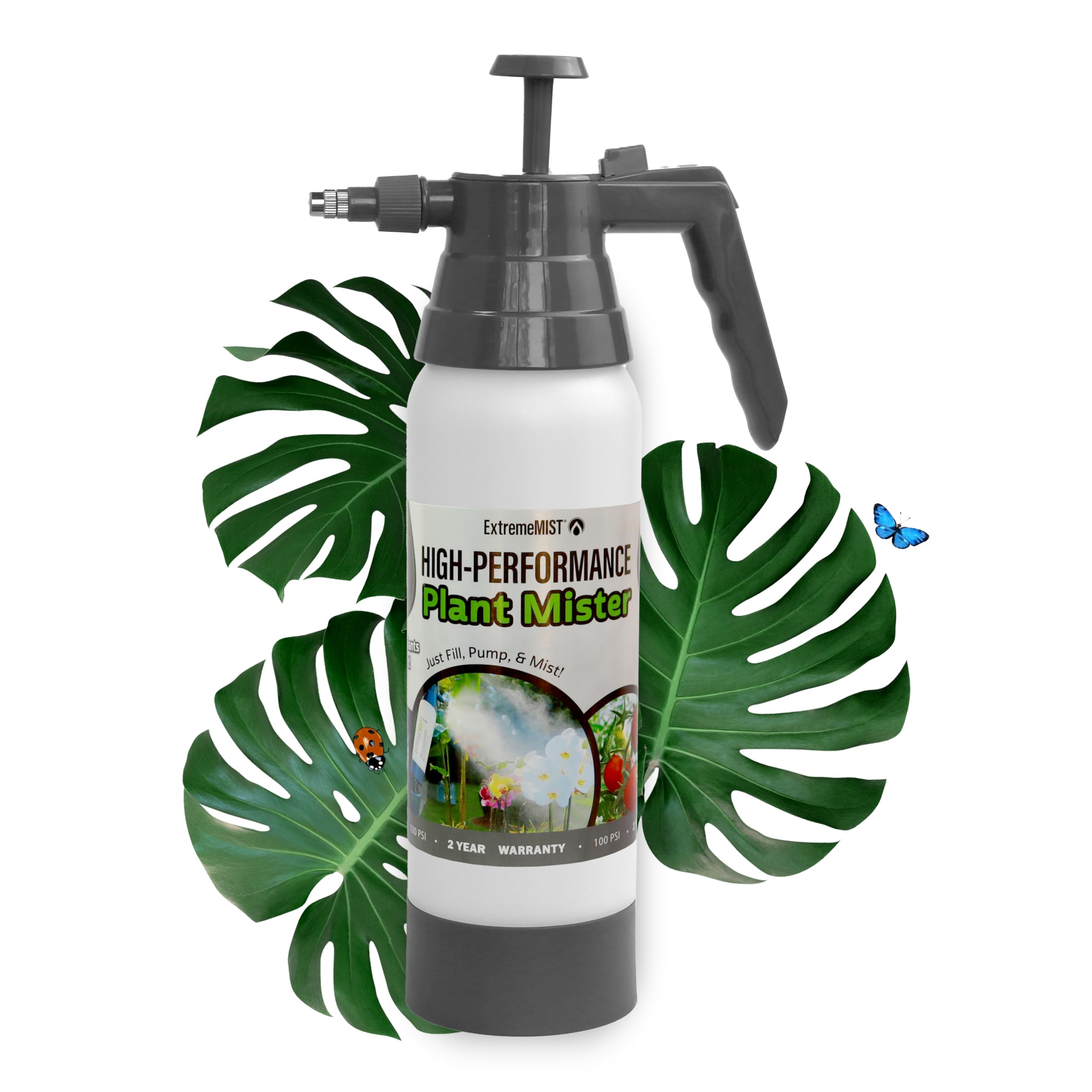 ExtremeMIST High-Performance Garden Sprayer - Ultimate Plant Mister & Spray Bottle for Plants - Horticultural Hand Pump Sprayer with Adjustable Brass Nozzle - Outdoor & Indoor Plant Humidifier - 20 Oz