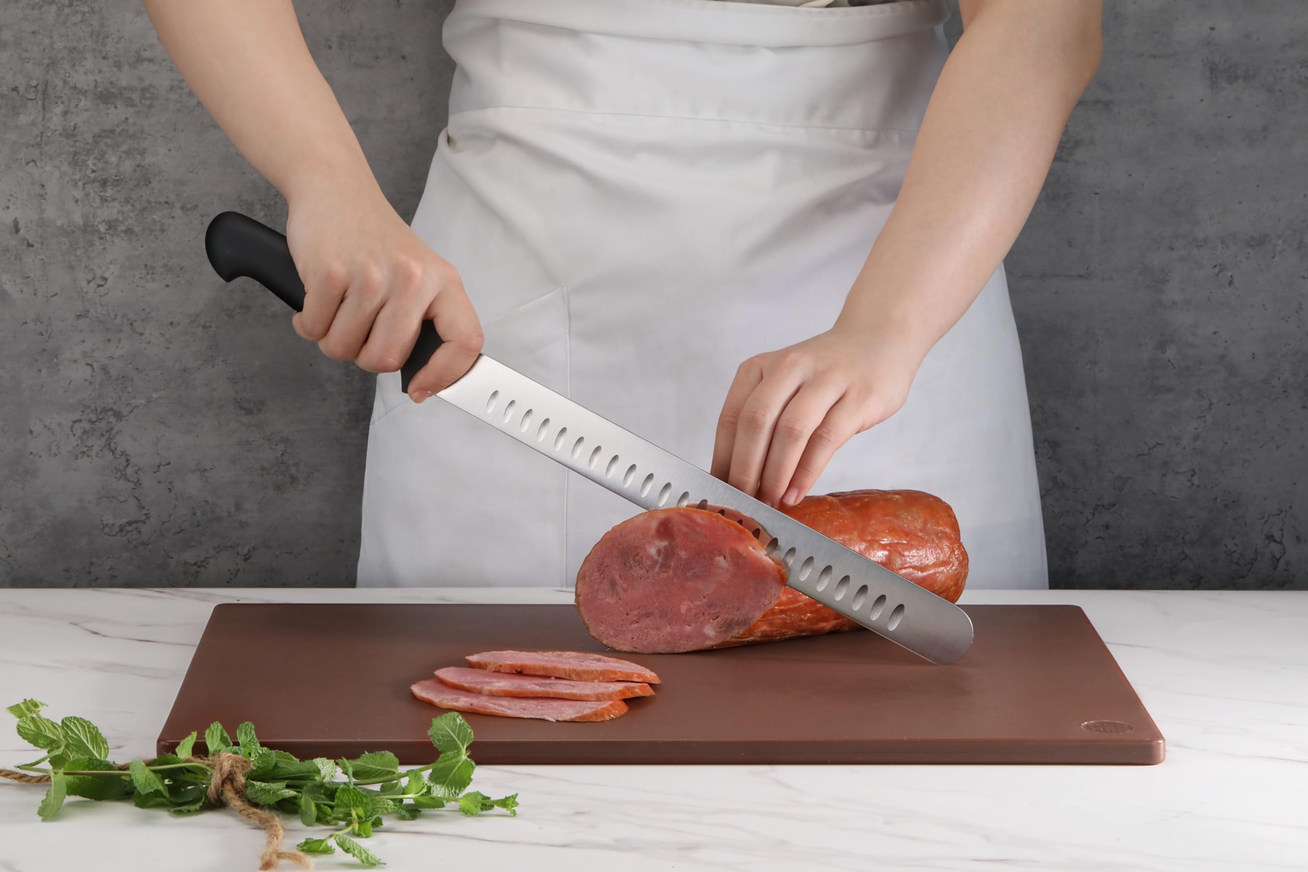 New Star Foodservice Essential 12-Inch Fine Edge Slicing Knife, German Steel — Amazon image 2