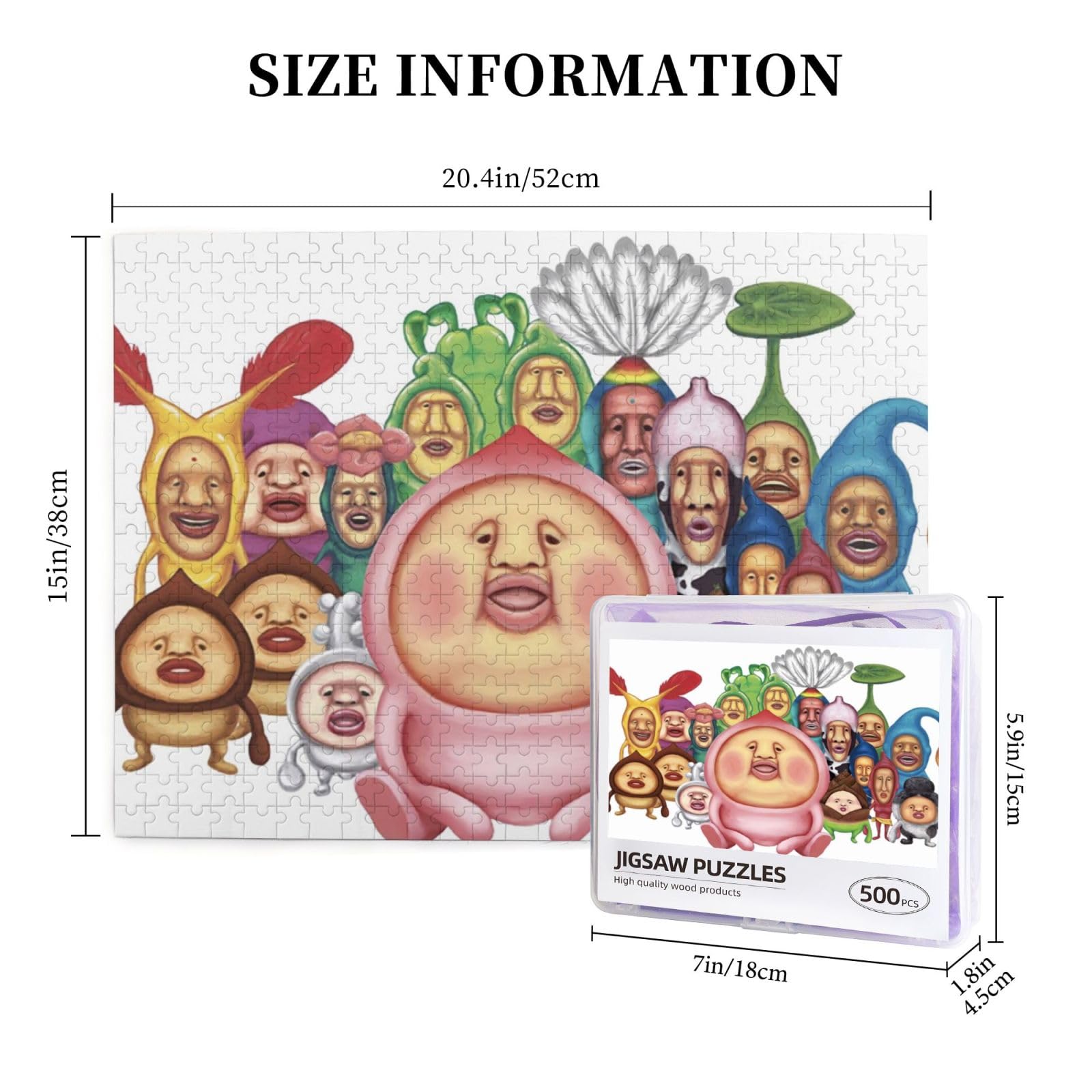 Amazon.co.jp: こびとづかん ジグソーパズル 絵パズル 500ピース 知育