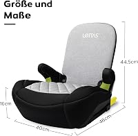 LETTAS I-SIZE Autósülés 6-12 év 125-150 cm ISOFIX ECE R129 6