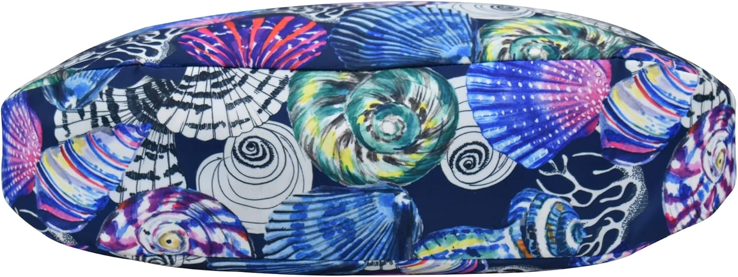 Anuschka Large Sling Hobo - Wanderlust Collection - Nylon Fabric with Genuine Leather Trim and Artwork Print