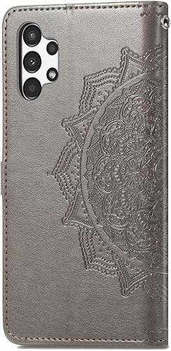 Miniatura 3 de Funda tipo cartera para Samsung Galaxy A13 4G (no compatible con 5G), diseño de mandala, piel sintética, con cierre magnético y ranuras para