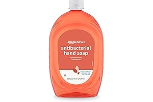 Amazon Basics Antibacterial Liquid Hand Soap Refill: Gentle on Hands, Tough on Germs