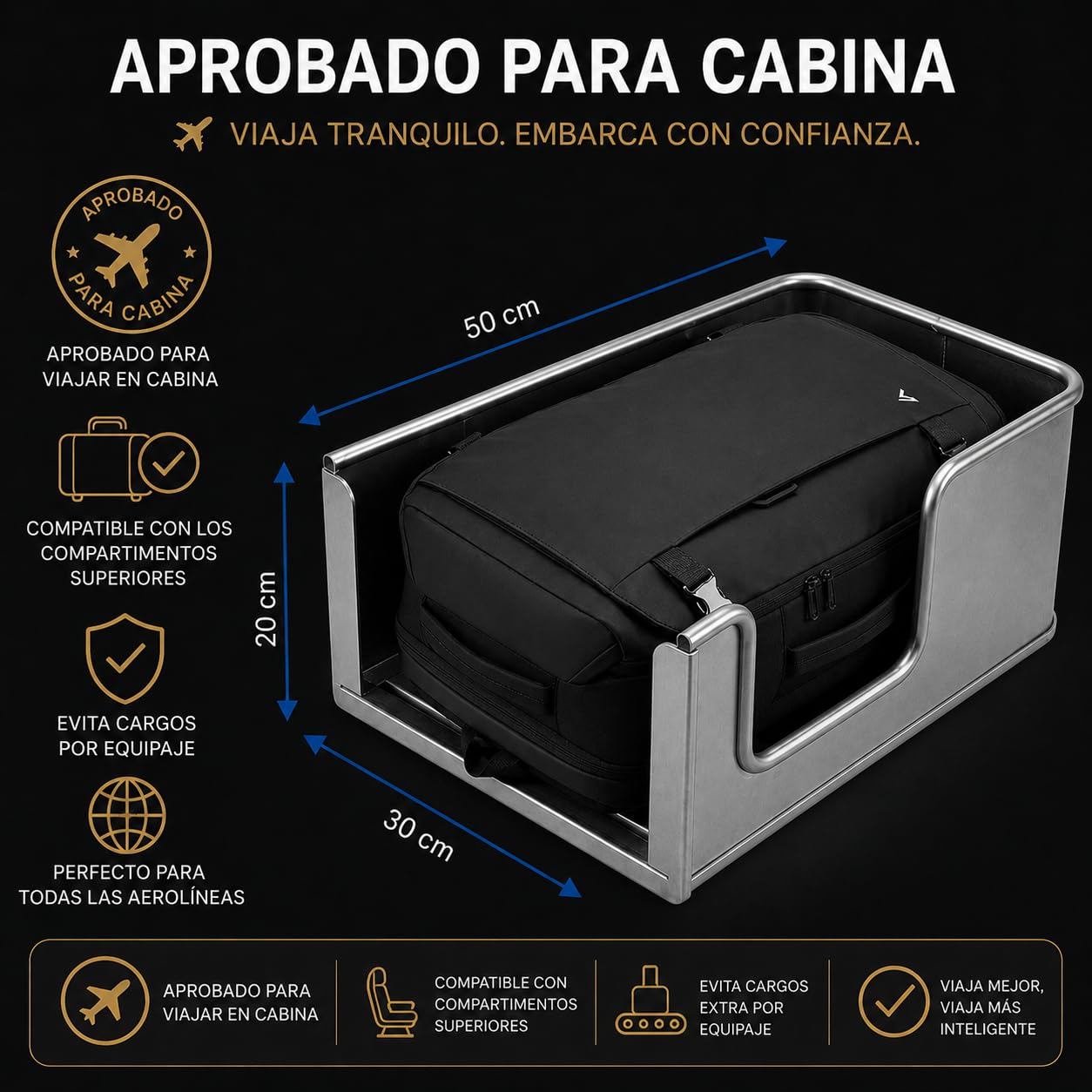 Podróżne plecaki kabinowe samoloty na bagaż podręczny 35 l unisex 50 x 30 x 20 plecak podróżny na laptopa 15-17 cali plecak próżniowy mężczyźni kobiety, Czarny (Black), 35L, Taktyczne