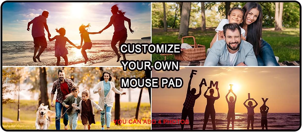 Personalized Mouse Pad,Custom Large Gaming Mouse Desk Pad with Photo,Add Picture Text or Logo and Make Your own Customized Mousepad-15.7x35.4 inch