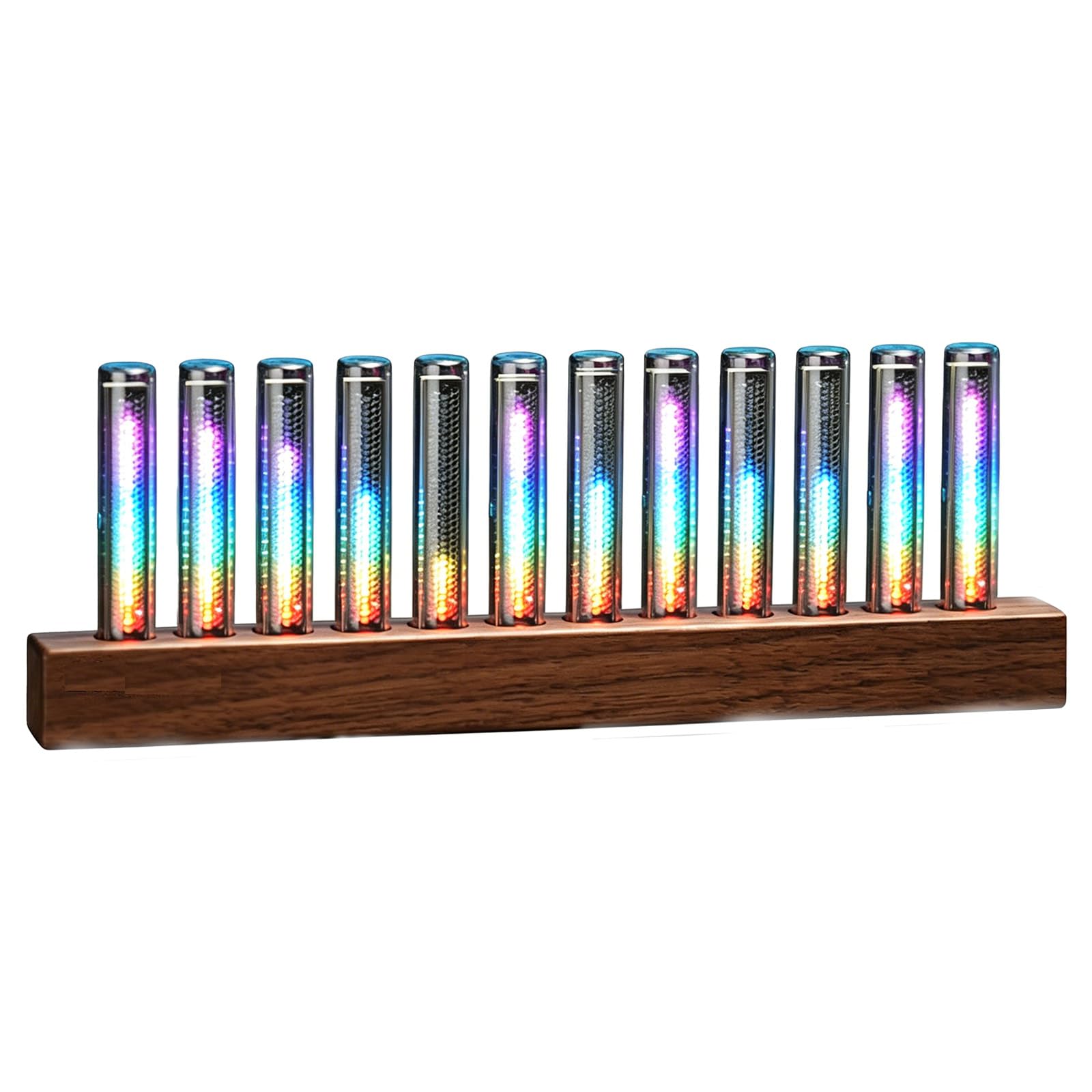 COYEUX Display RGB dello Spettro Musicale, Analizzatore di Spettro A 12 Tubi con 360 LED, Sensibilità Agc, Luminosità dei Colori Regolabile per Scrivania da Gaming, Feste A Casa