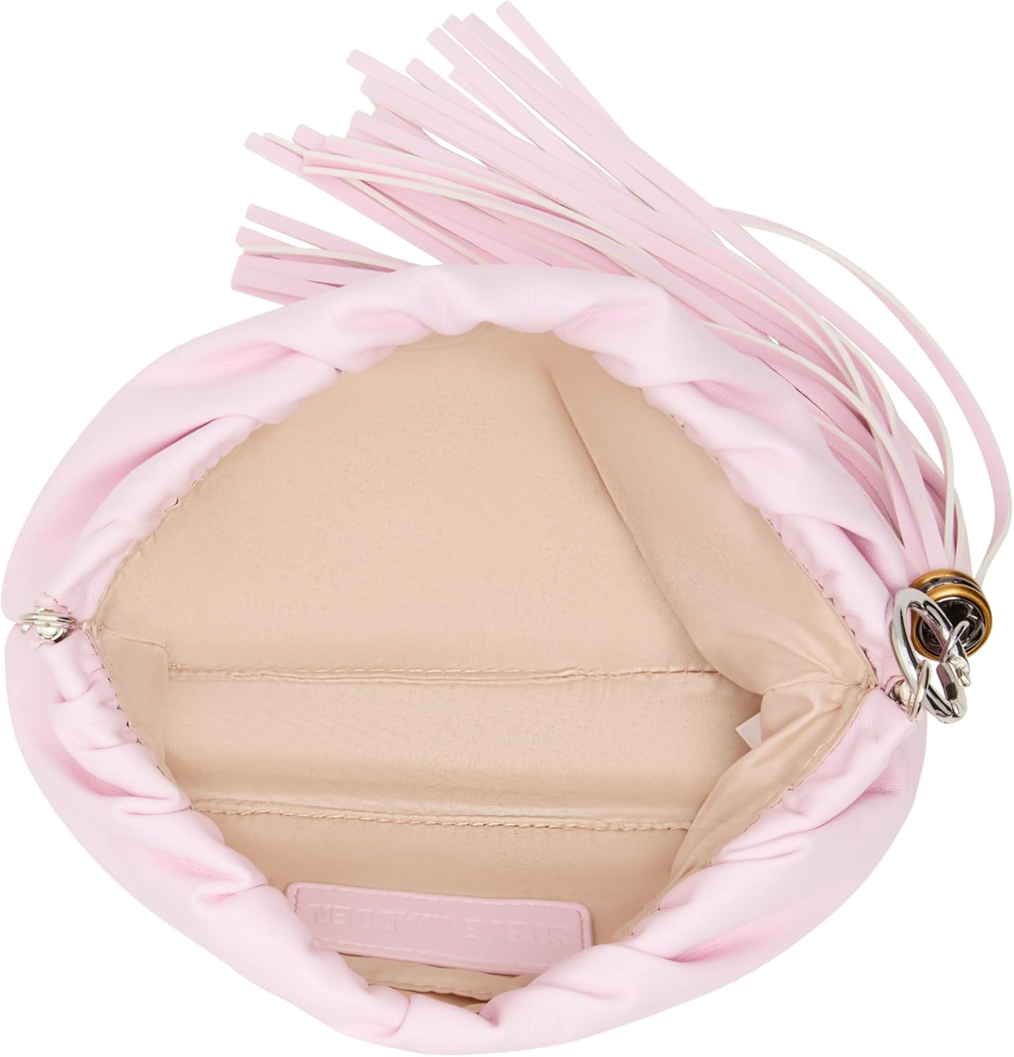Steve Madden Linzy Ruched Clutch with Tassel