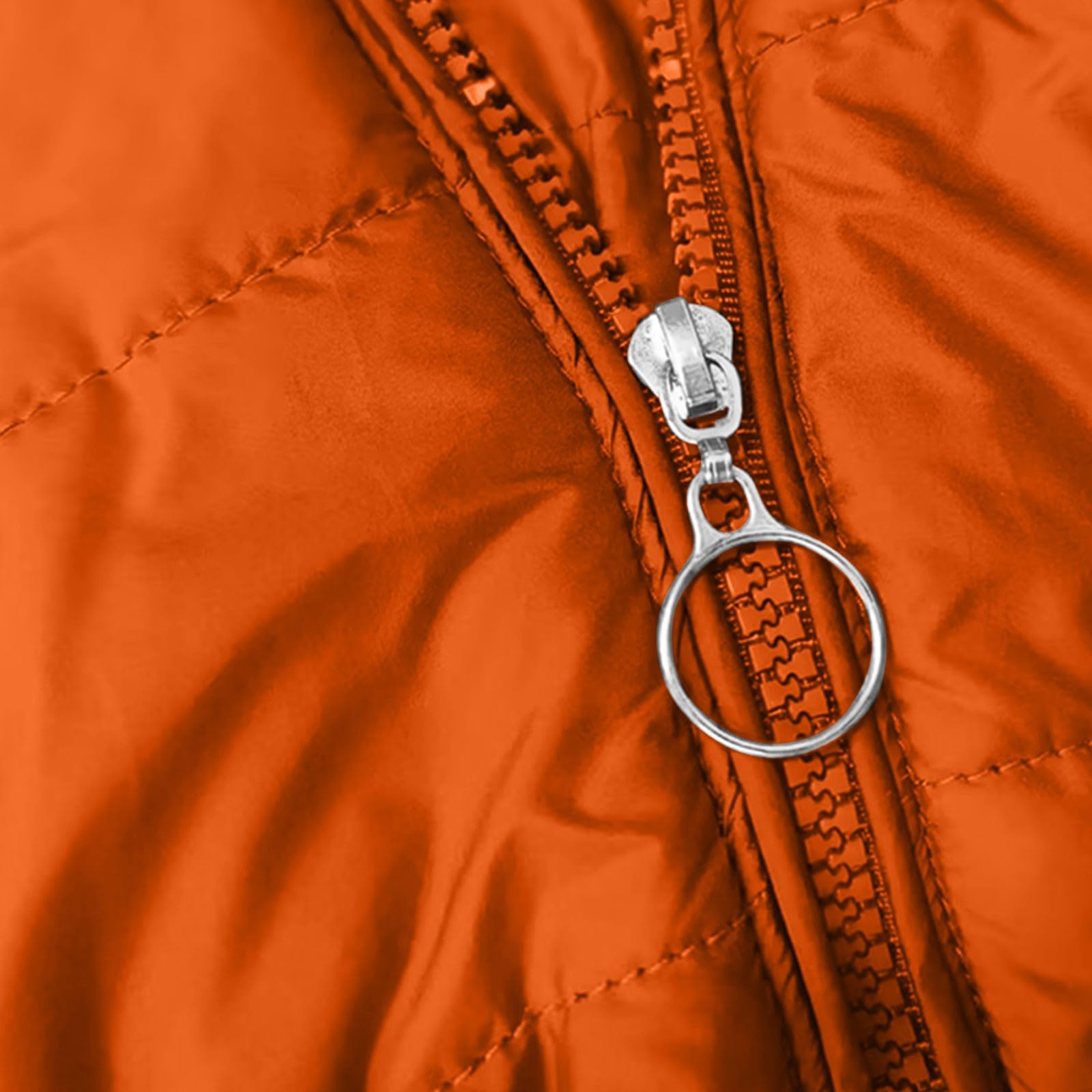 HAOLEI Abrigo Mujer Parka Invierno Chaqueta Acolchada de Forrro Polar con Capuhca Grueso y Cálido Chaquetas Cortaviento de Cremallera con Bolsillos Talla Grande Abrigo Caliente a Prueba de Viento