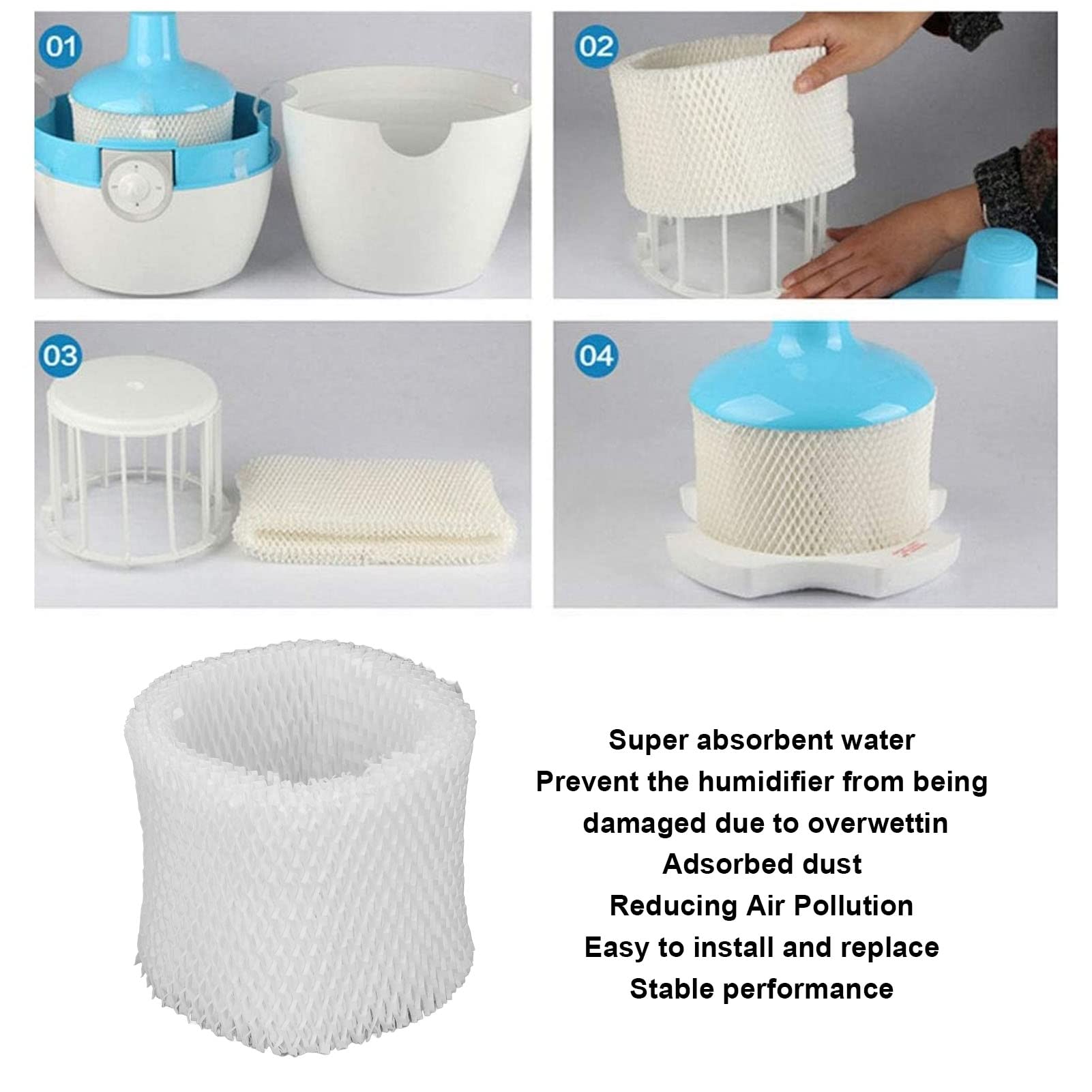 Humidifier Wick Filter for Kenmore 14410 15412 14411 154120 (6 Pack)