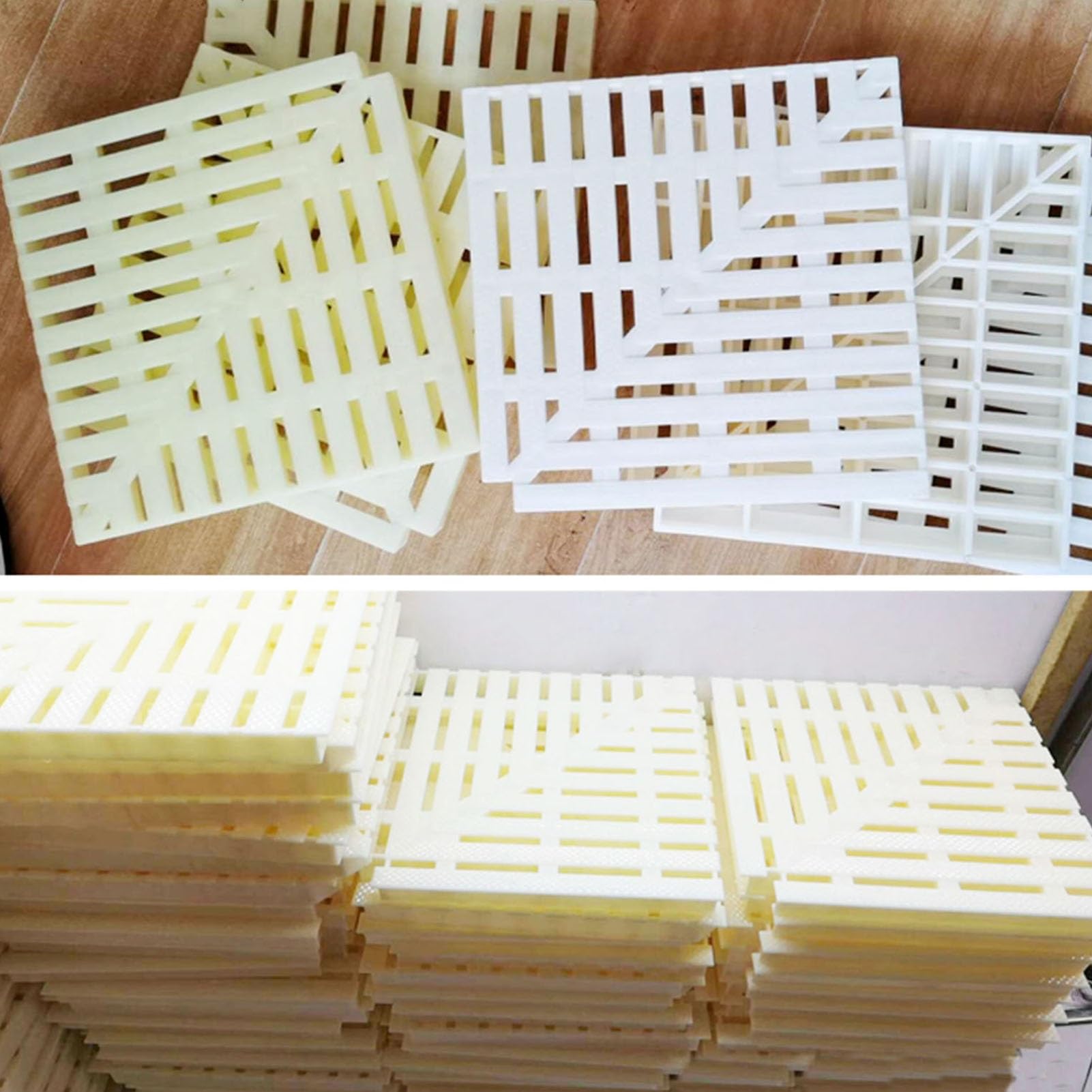 Griglia di drenaggio per Esterni, Canale di Scarico Flessibile per Doccia, griglia Stradale, per vialetti, patii e Bordi Piscina (18 cm/1 Pezzo)