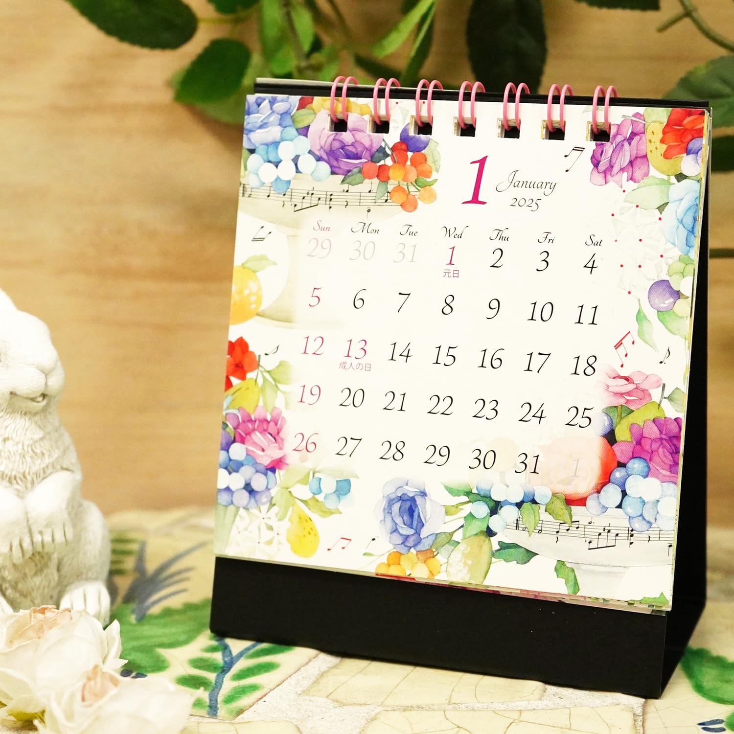 Amazon | フロンティア 2025年 カレンダー 卓上 モダンフラワー SS CAL