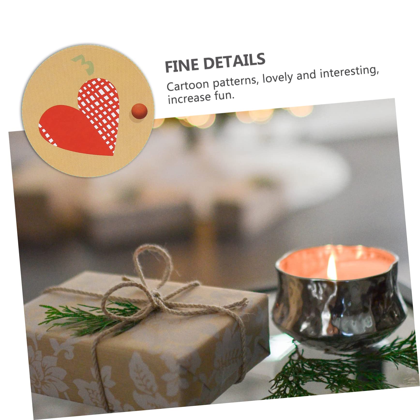 Angoily 60 Fogli Adesivi Natalizi Sigillanti per Sacchetti Caramelle Etichette Decorative Rotonde con Motivi Fiocchi e Renne Sticker Autoadesivi per Regali e Decorazioni Natale