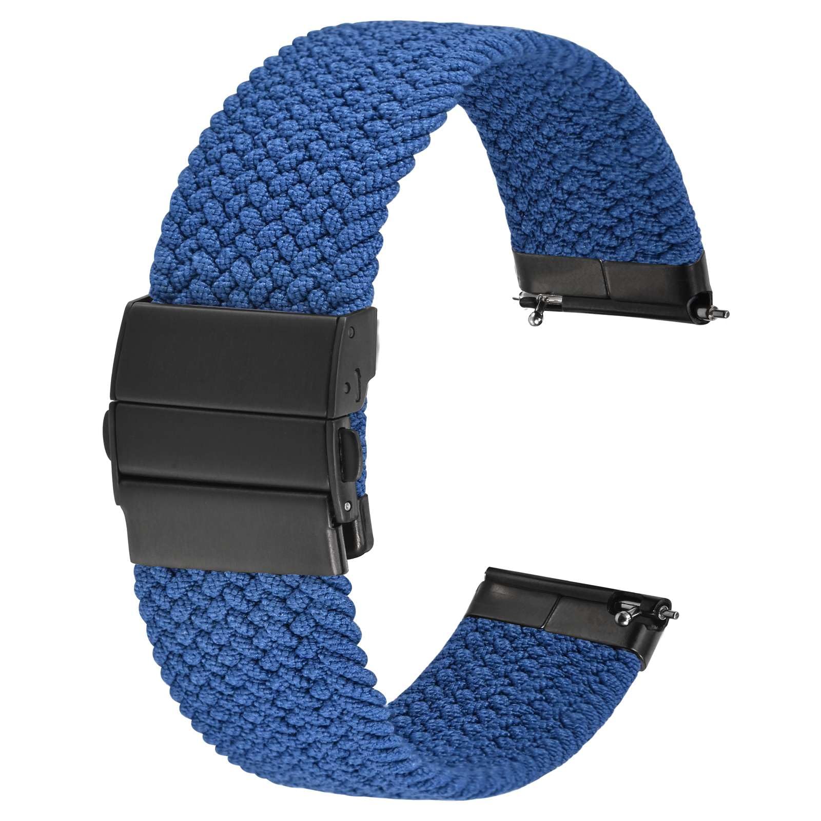 Anbeer Uhrenarmband aus Leder mit Schnellverschluss, echtes