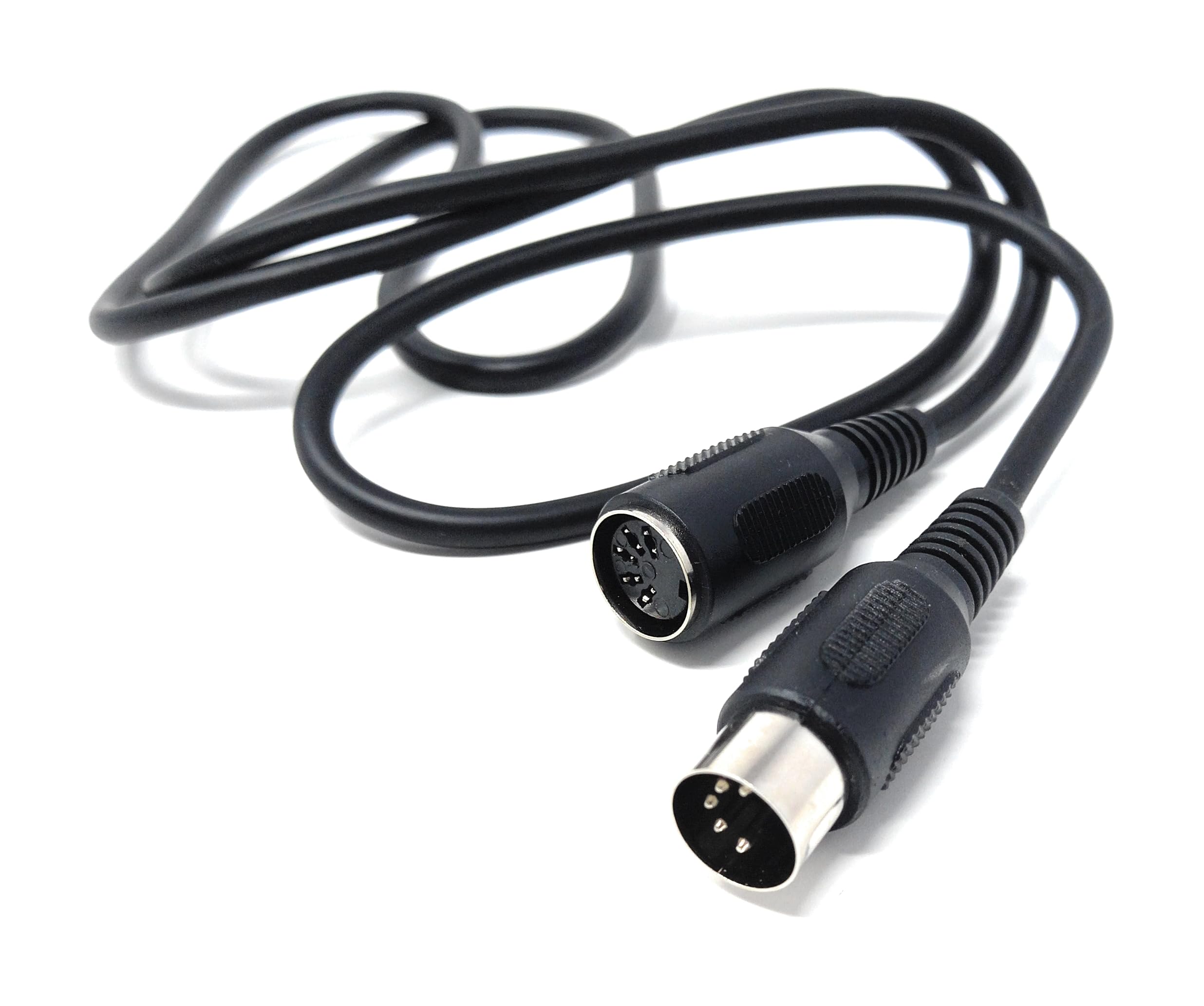 DRUT 1.2m MIDI 5-PIN DIN Extension Cable, Male to Female, for MIDI Keyboard Electric Piano, Synthesiser, MIDI Guitar 4ft
