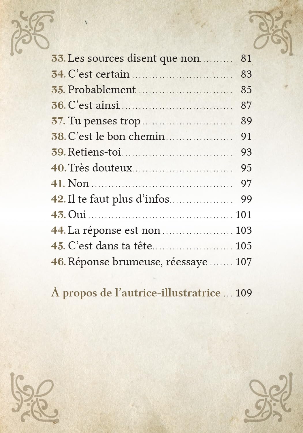 La réponse est là - Cartes oracle
