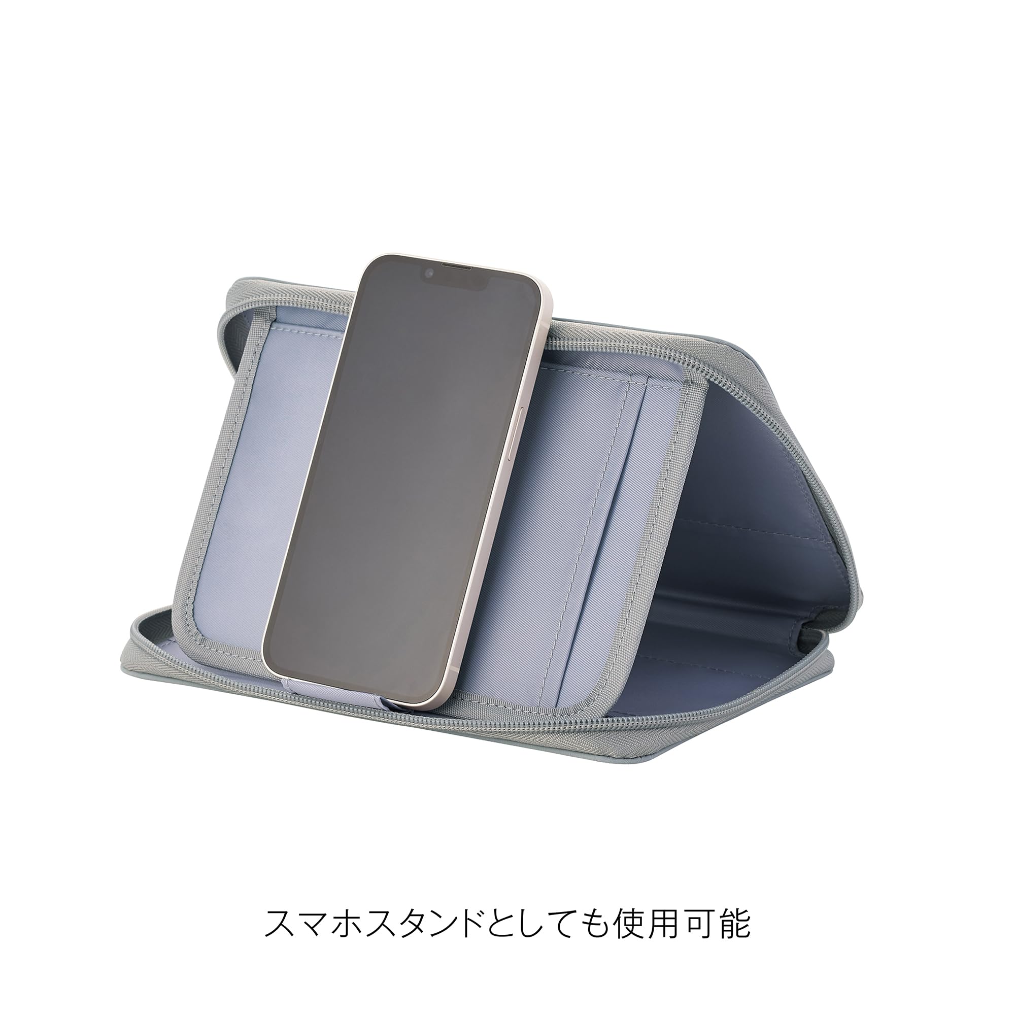 kleid 8554-04 Custodia per notebook, B6 Stand Custodia per banconote, Blu Grigio